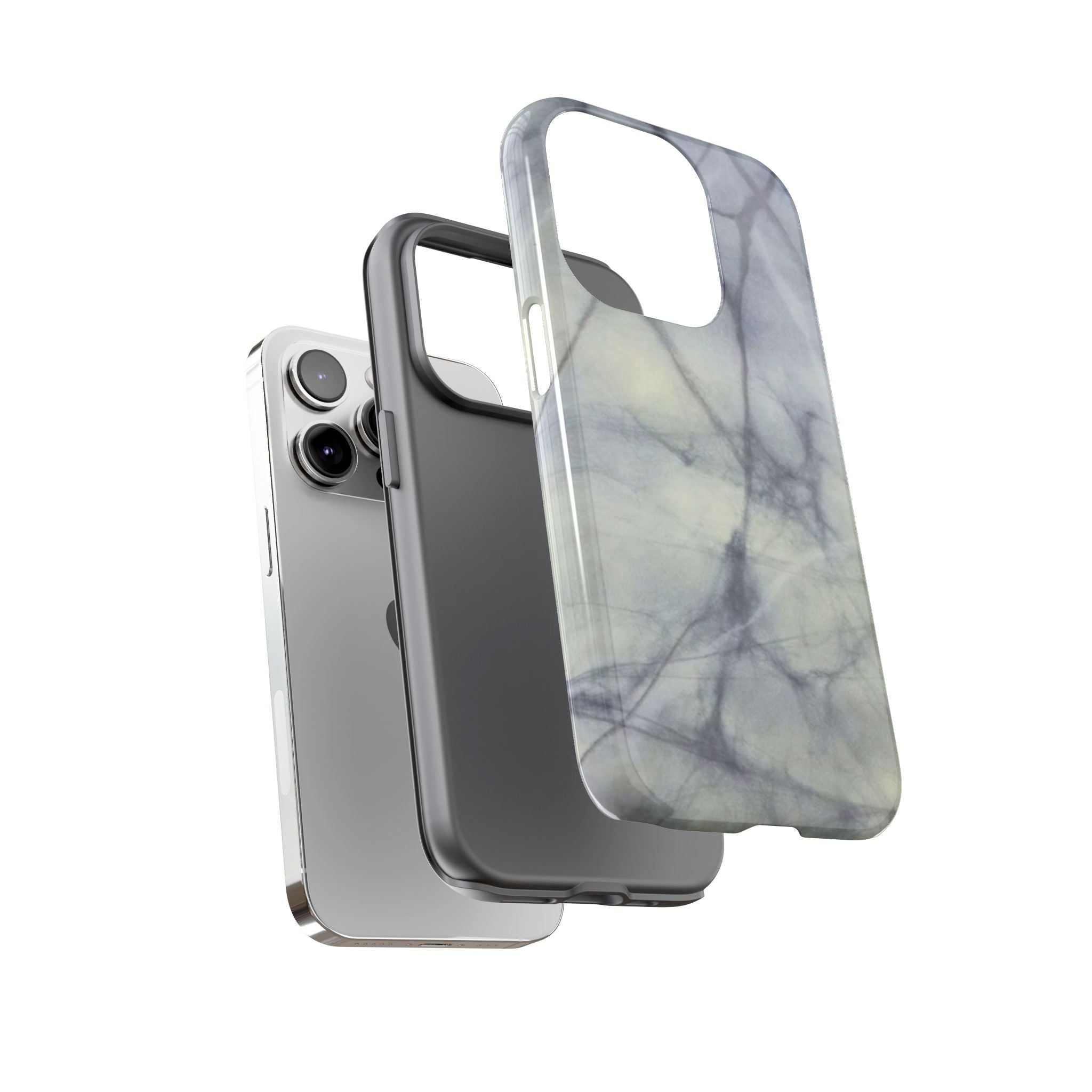 Phone Case, Eye-catching White Marble Look Tough Case by Studio Blitz