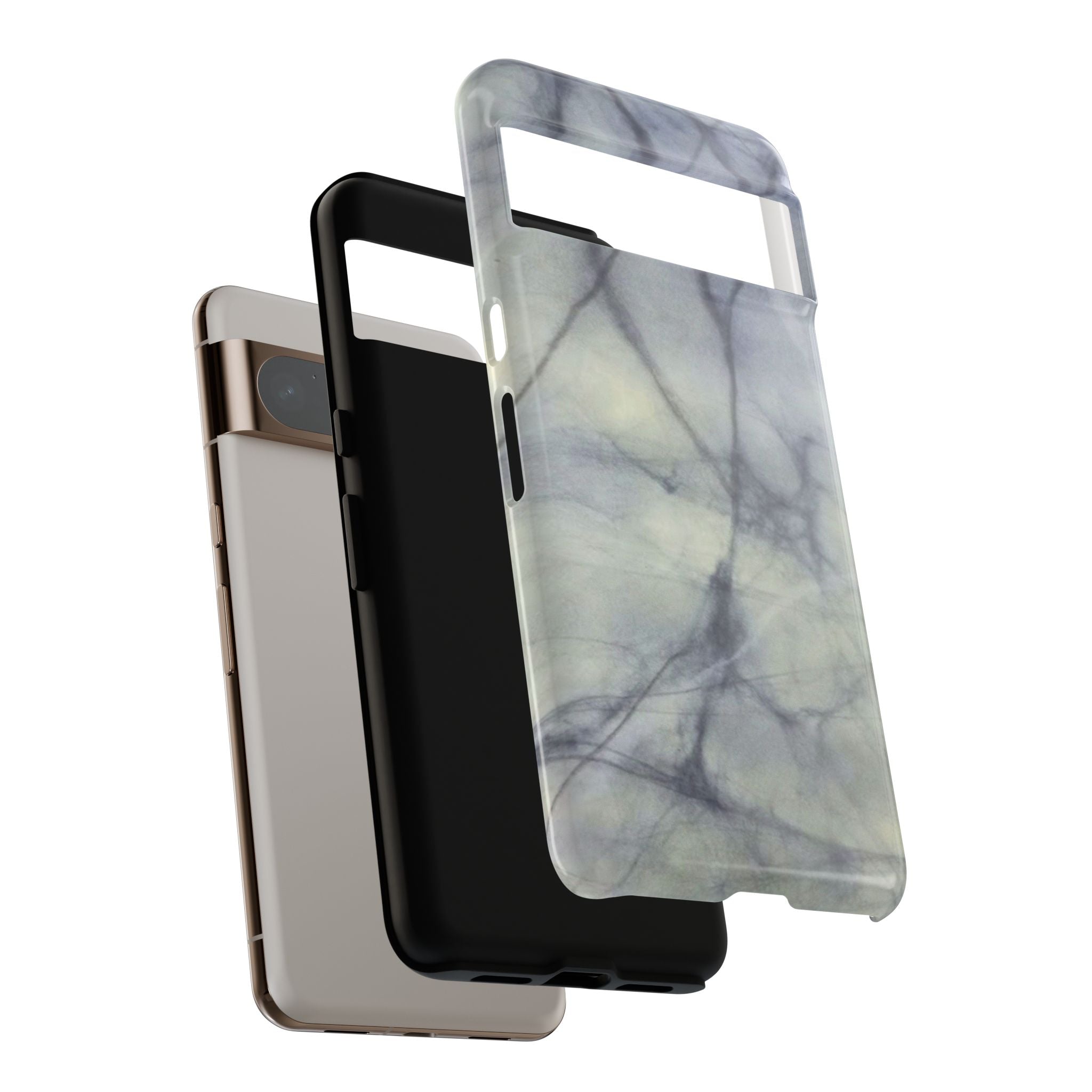 Phone Case, Eye-catching White Marble Look Tough Case by Studio Blitz