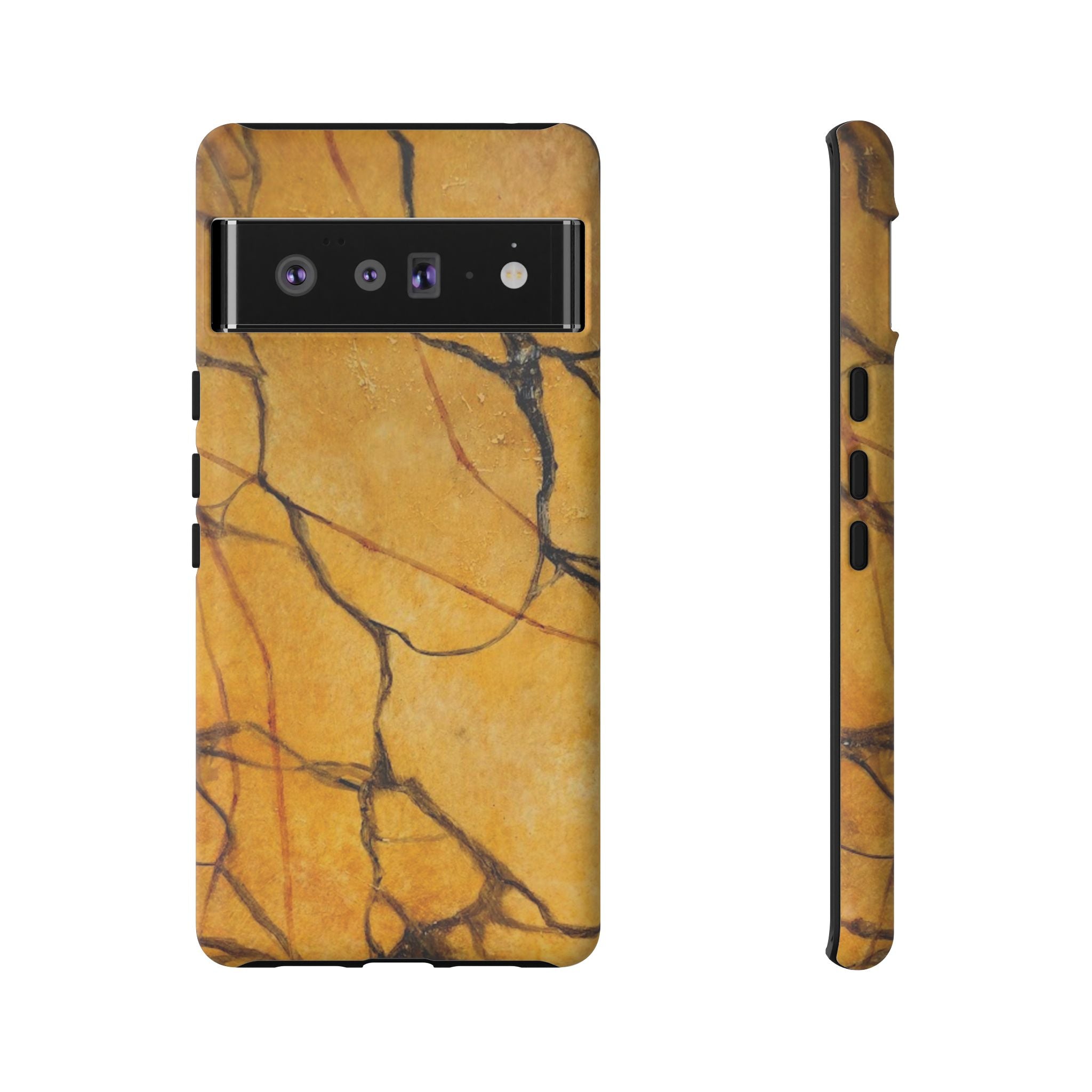 Sexy Gold Marbleized Phone Cases designed by Studio Blitz