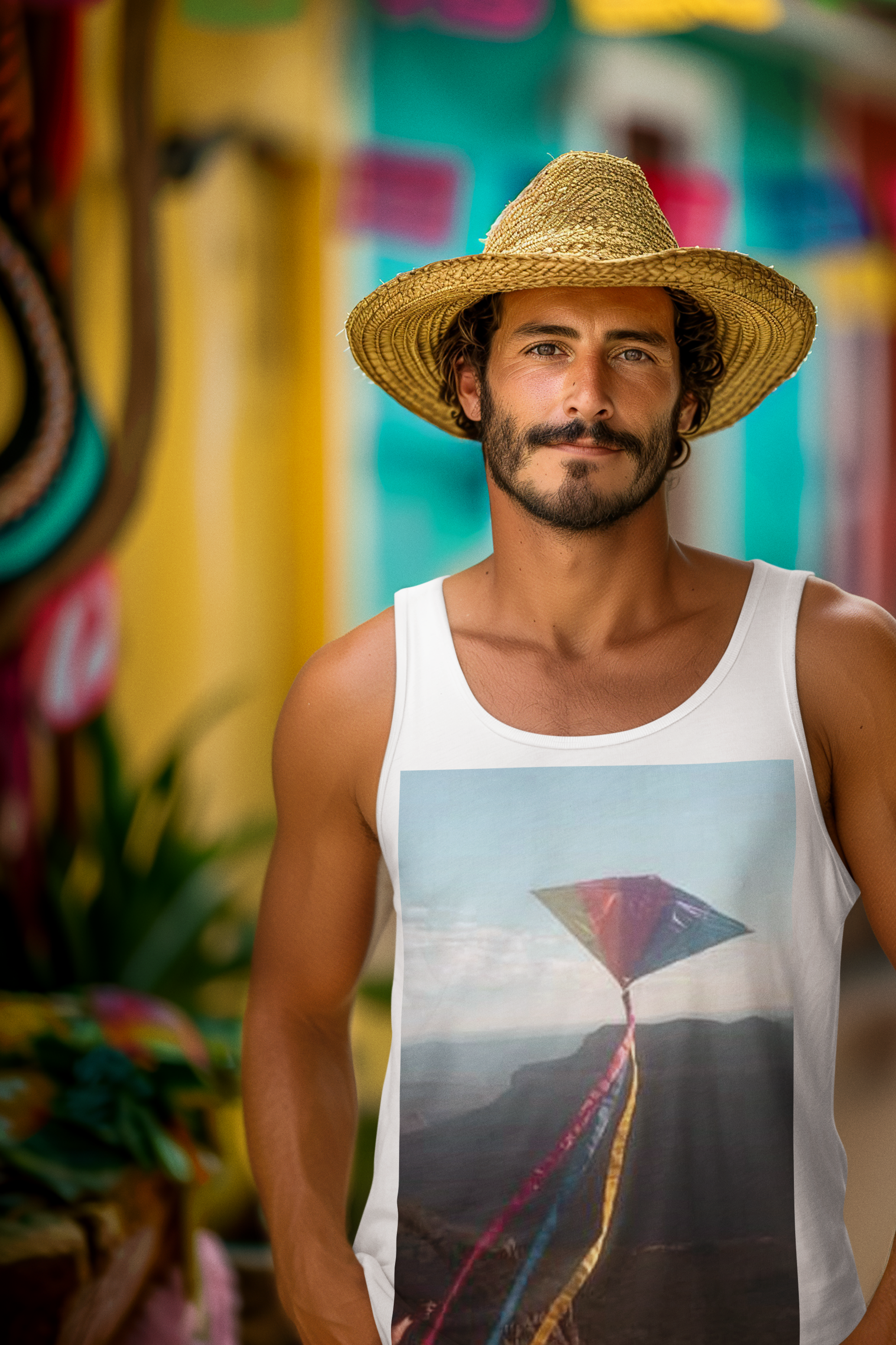 Kite Adventure Unisex Jersey Tank designed by Studio Blitz.