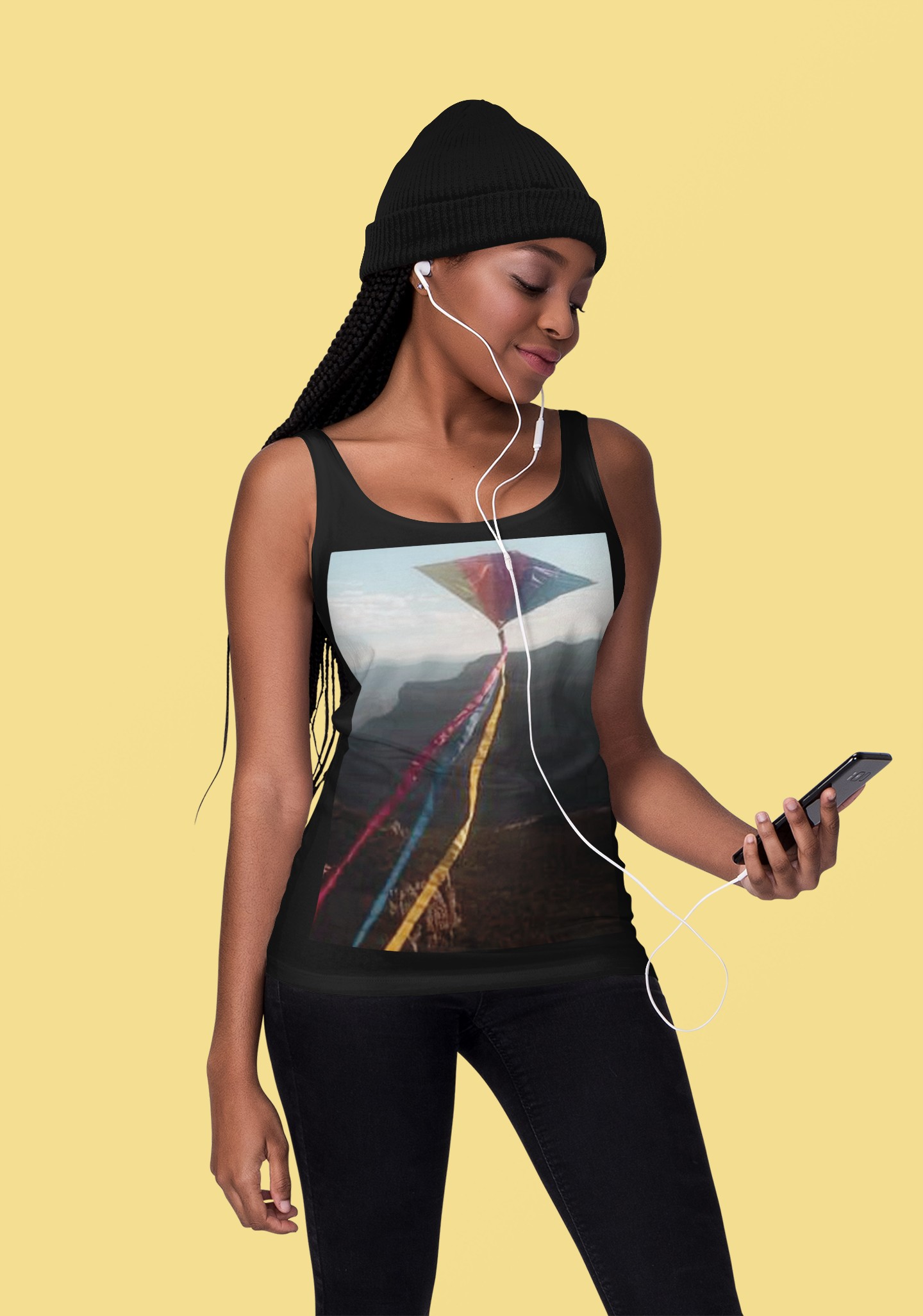 Kite Adventure Unisex Jersey Tank designed by Studio Blitz.