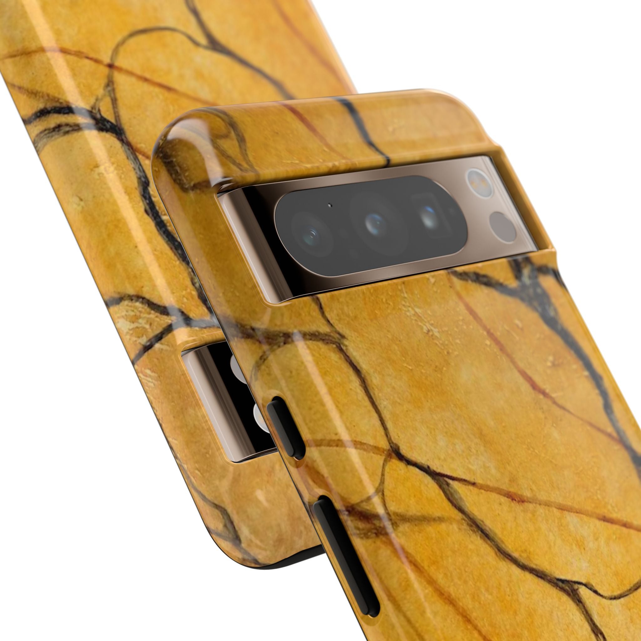 Sexy Gold Marbleized Phone Cases designed by Studio Blitz