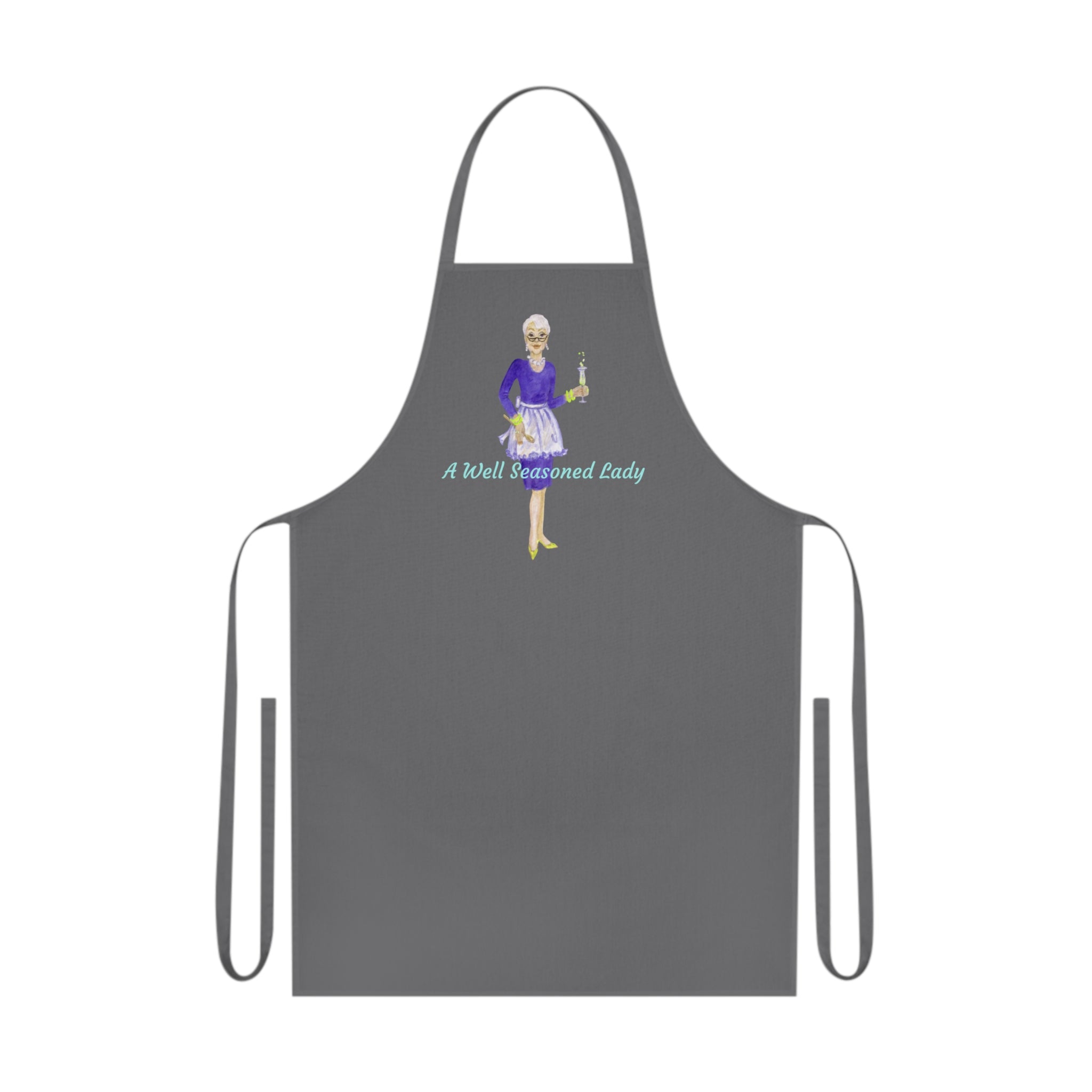 Cotton Apron - Chic Art Design by Studio Blitz for 'A Well Seasoned Lady'