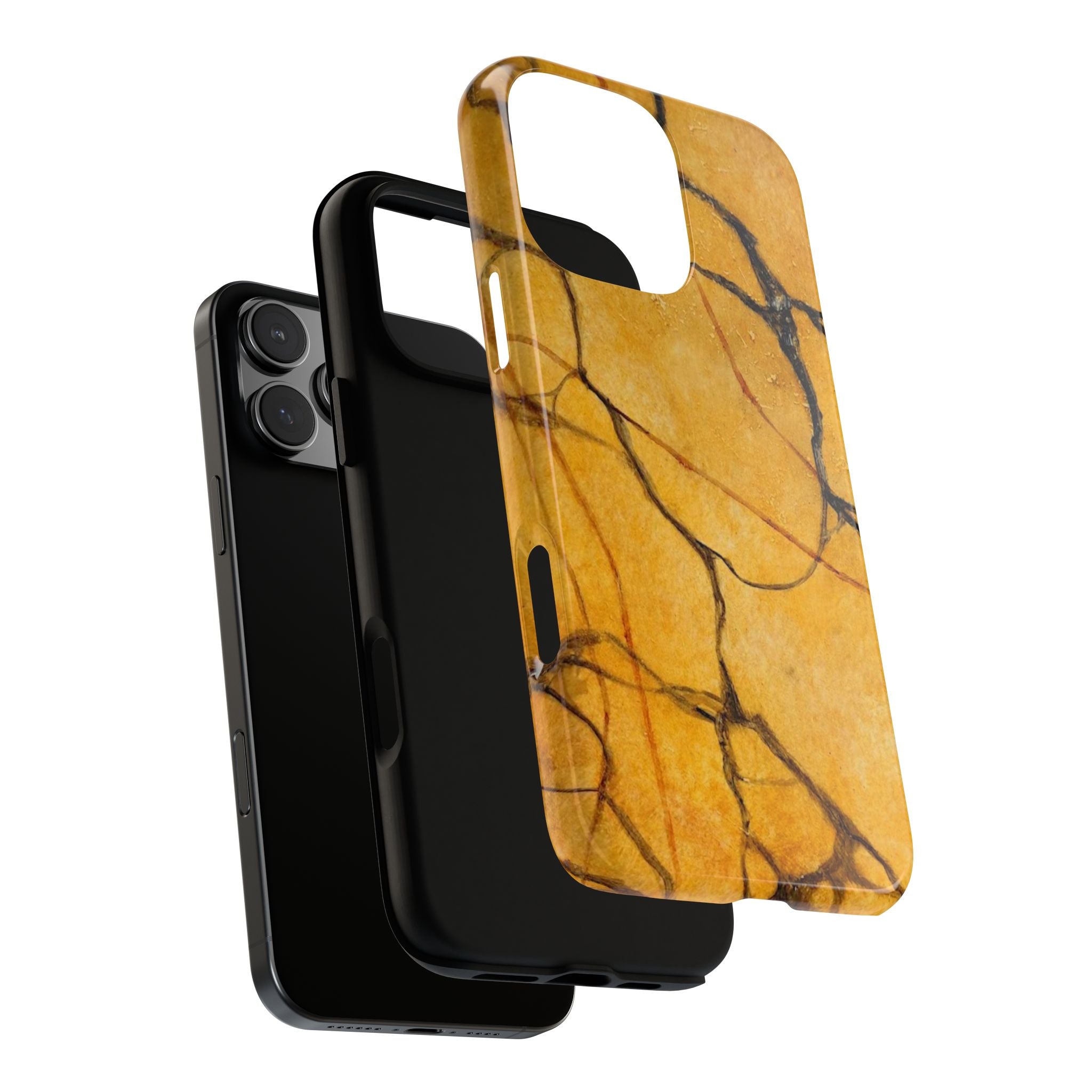 Sexy Gold Marbleized Phone Cases designed by Studio Blitz