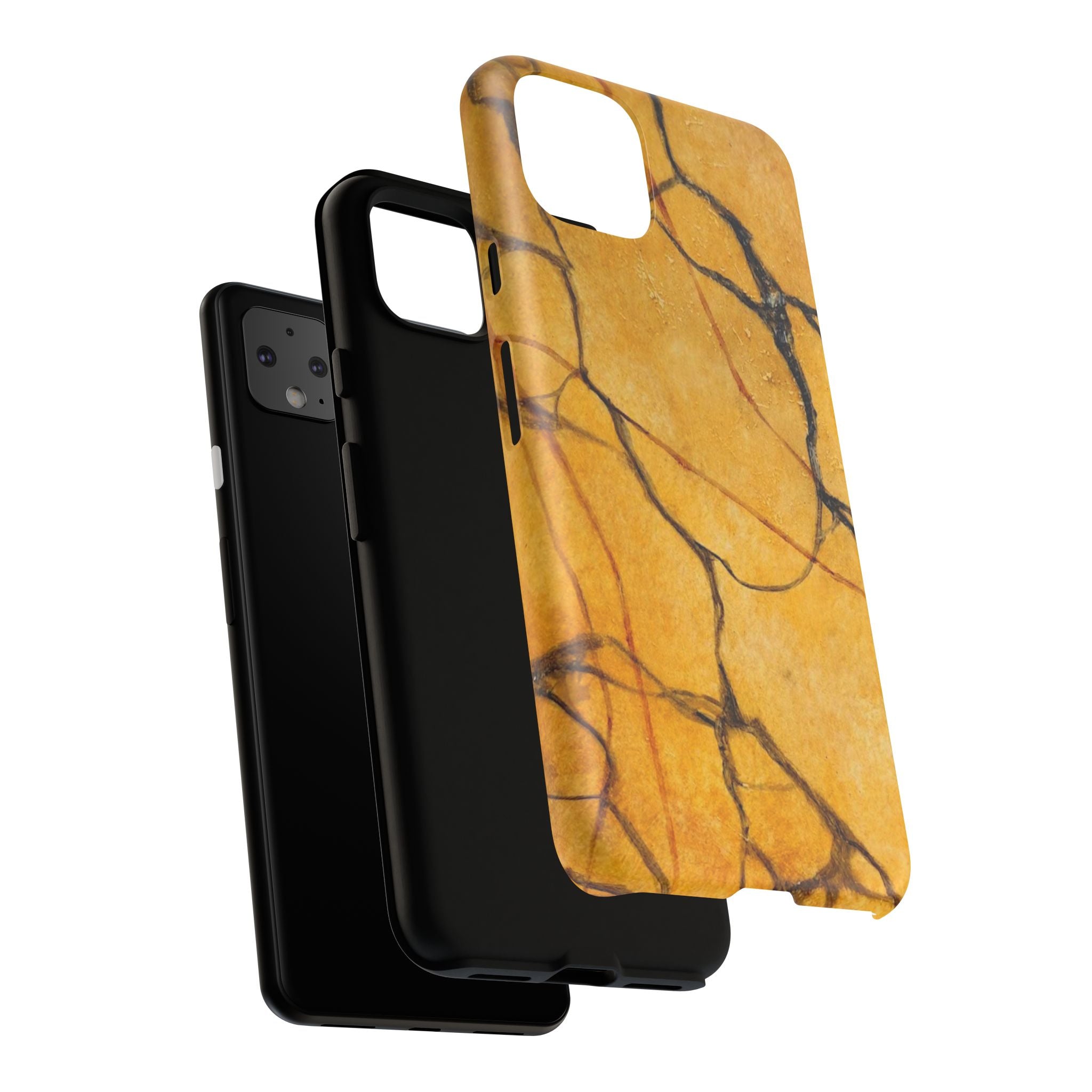 Sexy Gold Marbleized Phone Cases designed by Studio Blitz