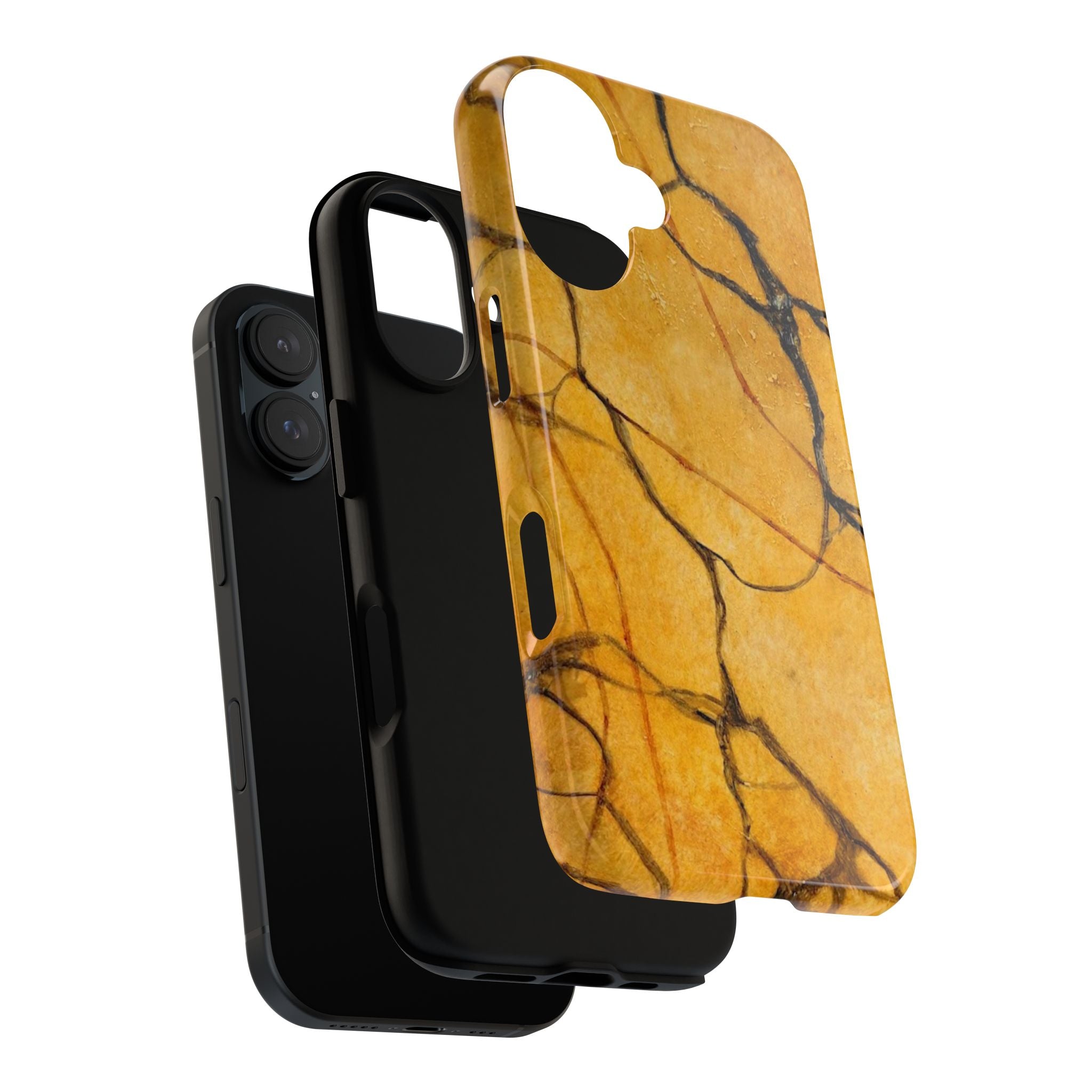 Sexy Gold Marbleized Phone Cases designed by Studio Blitz