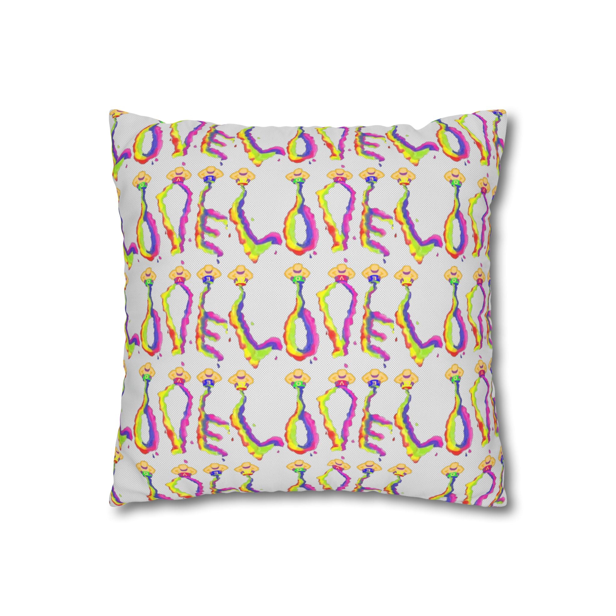 Brilliant Square Pillowcase Love Design by Studio Blitz