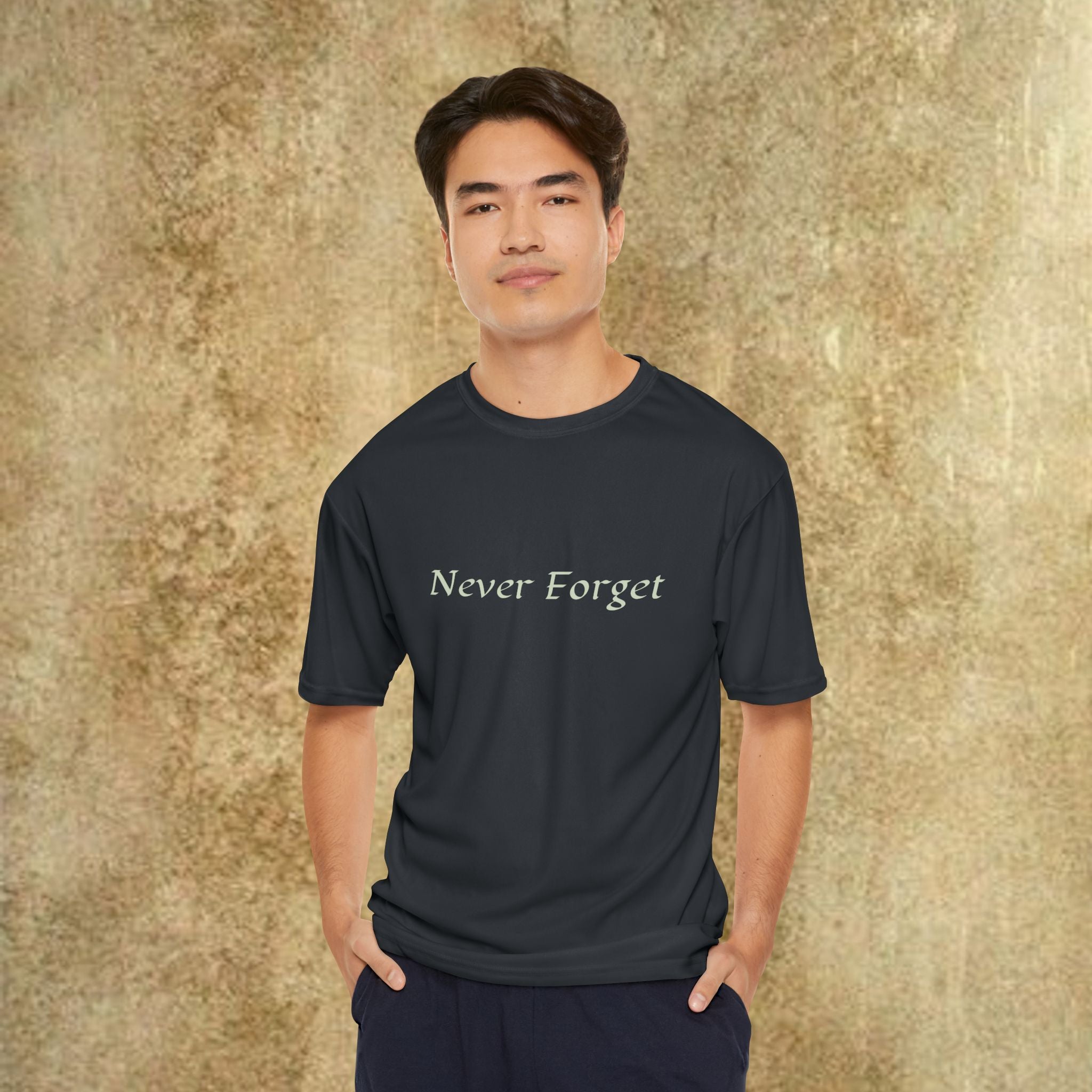 Men's Graphic Performance T-Shirt: 'Never Forget', 'Don't Tread on Me' Painted by Studio Blitz