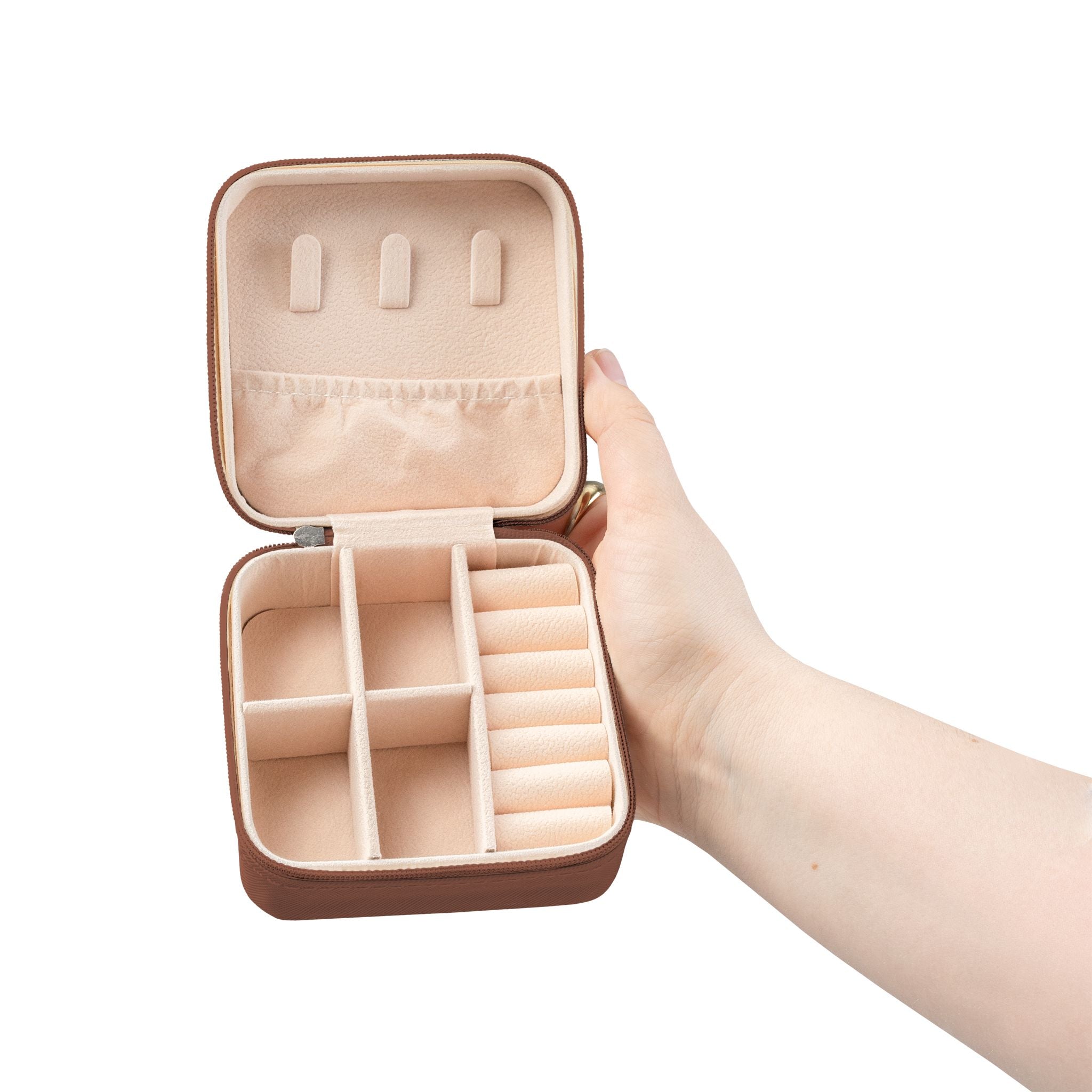 Cute Love My Yorkie Jewelry Travel Case designed by Studio Blitz