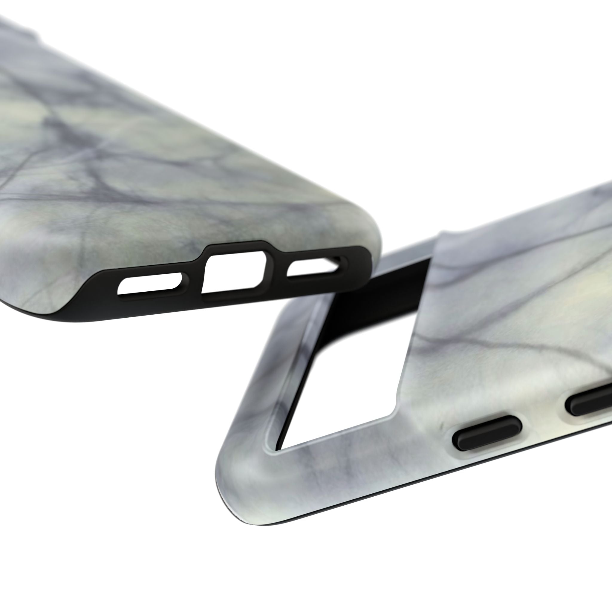 Phone Case, Eye-catching White Marble Look Tough Case by Studio Blitz