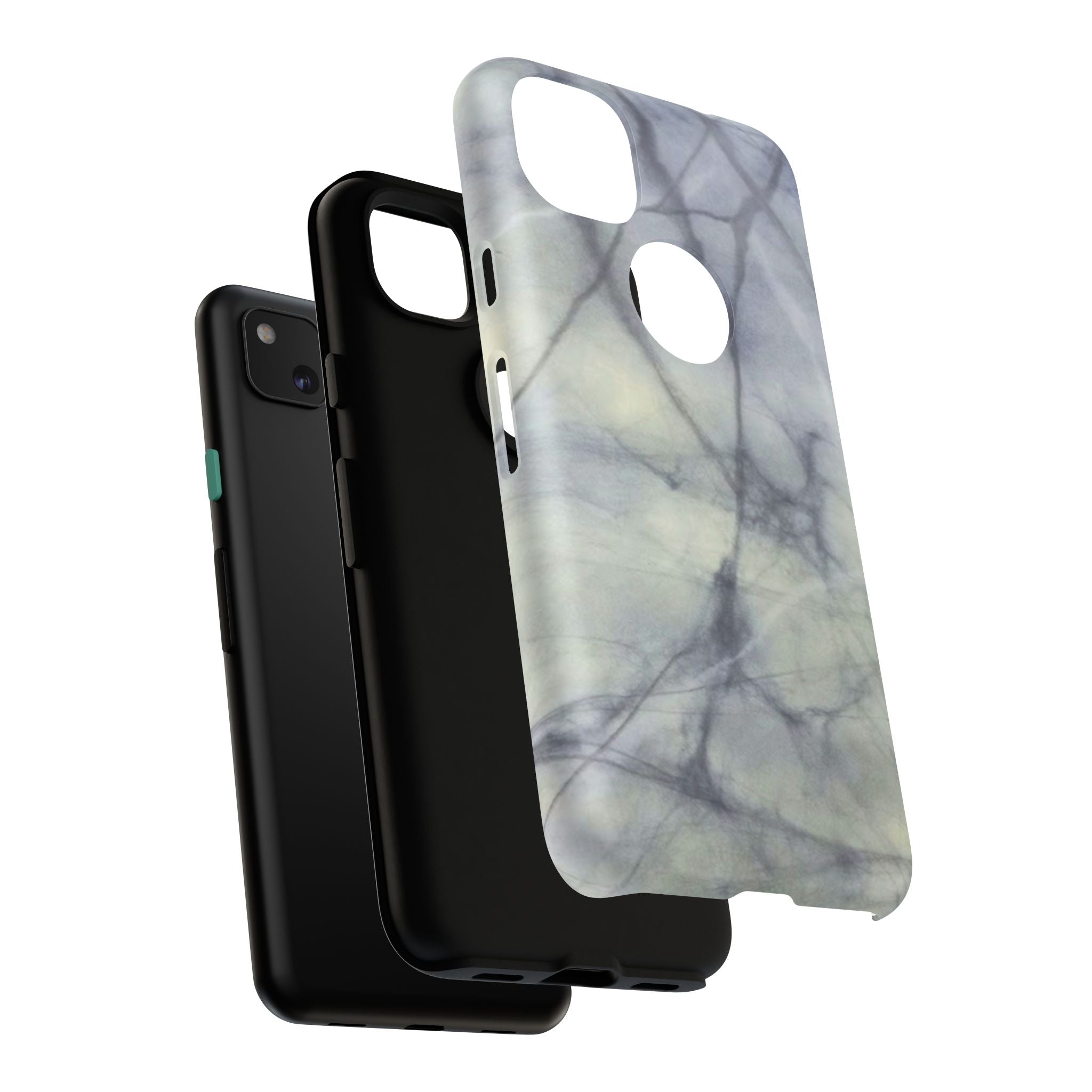 Phone Case, Eye-catching White Marble Look Tough Case by Studio Blitz