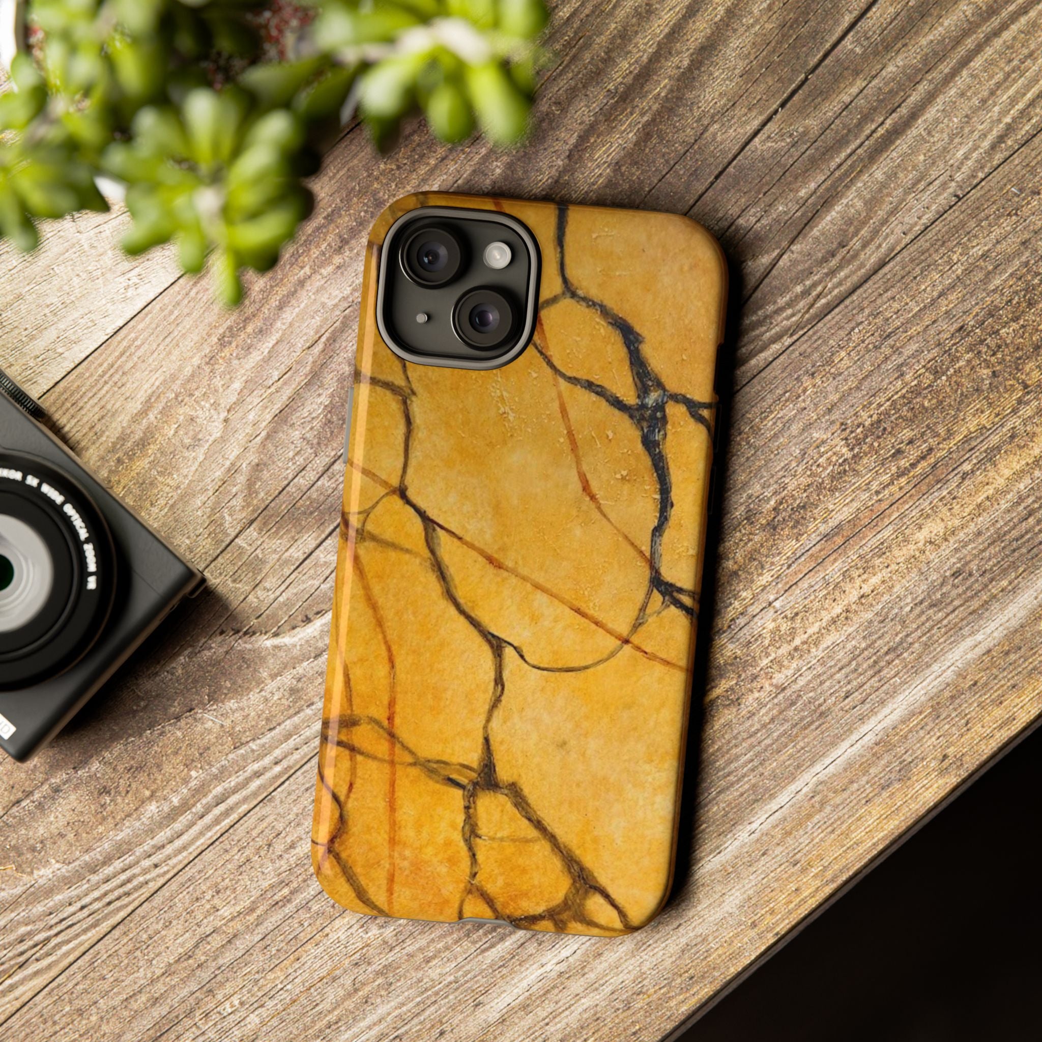 Sexy Gold Marbleized Phone Cases designed by Studio Blitz