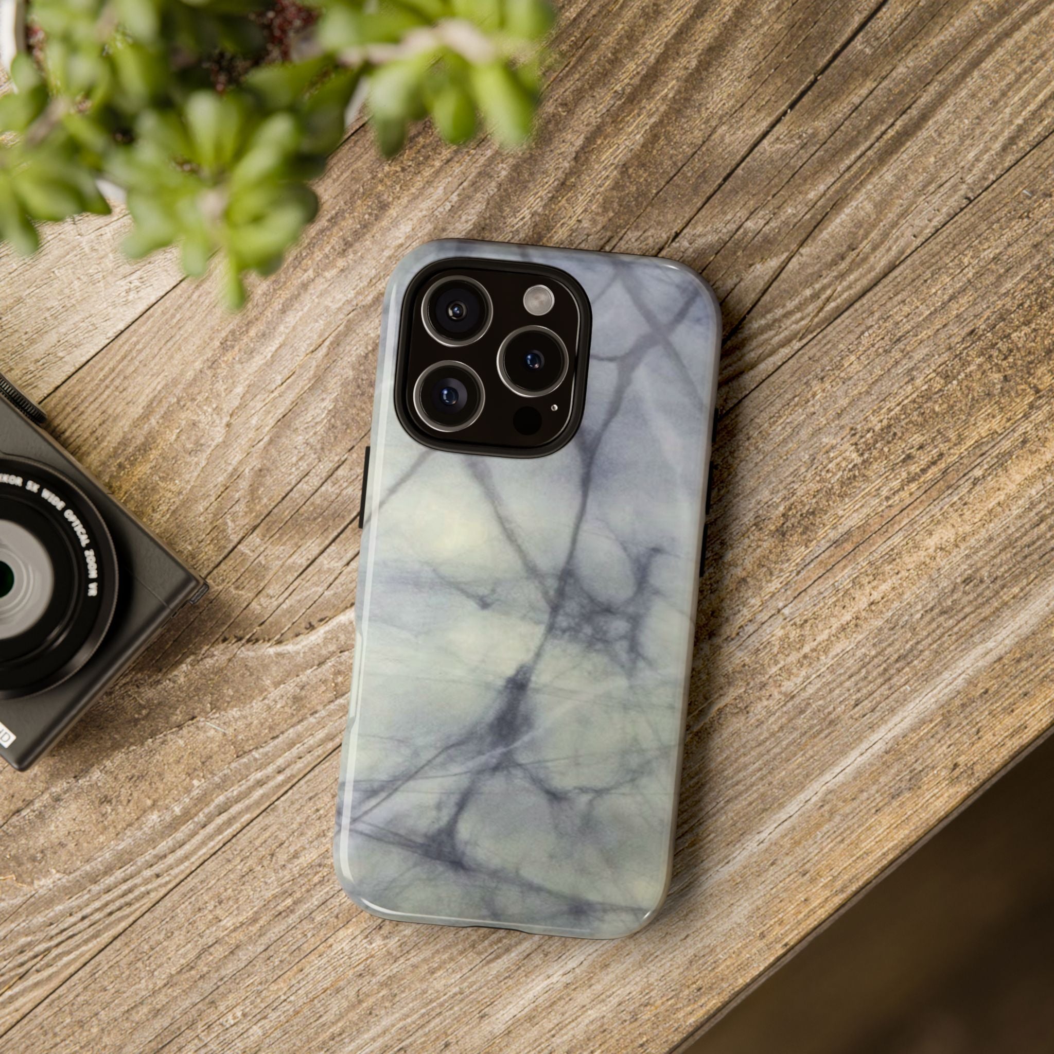 Phone Case, Eye-catching White Marble Look Tough Case by Studio Blitz