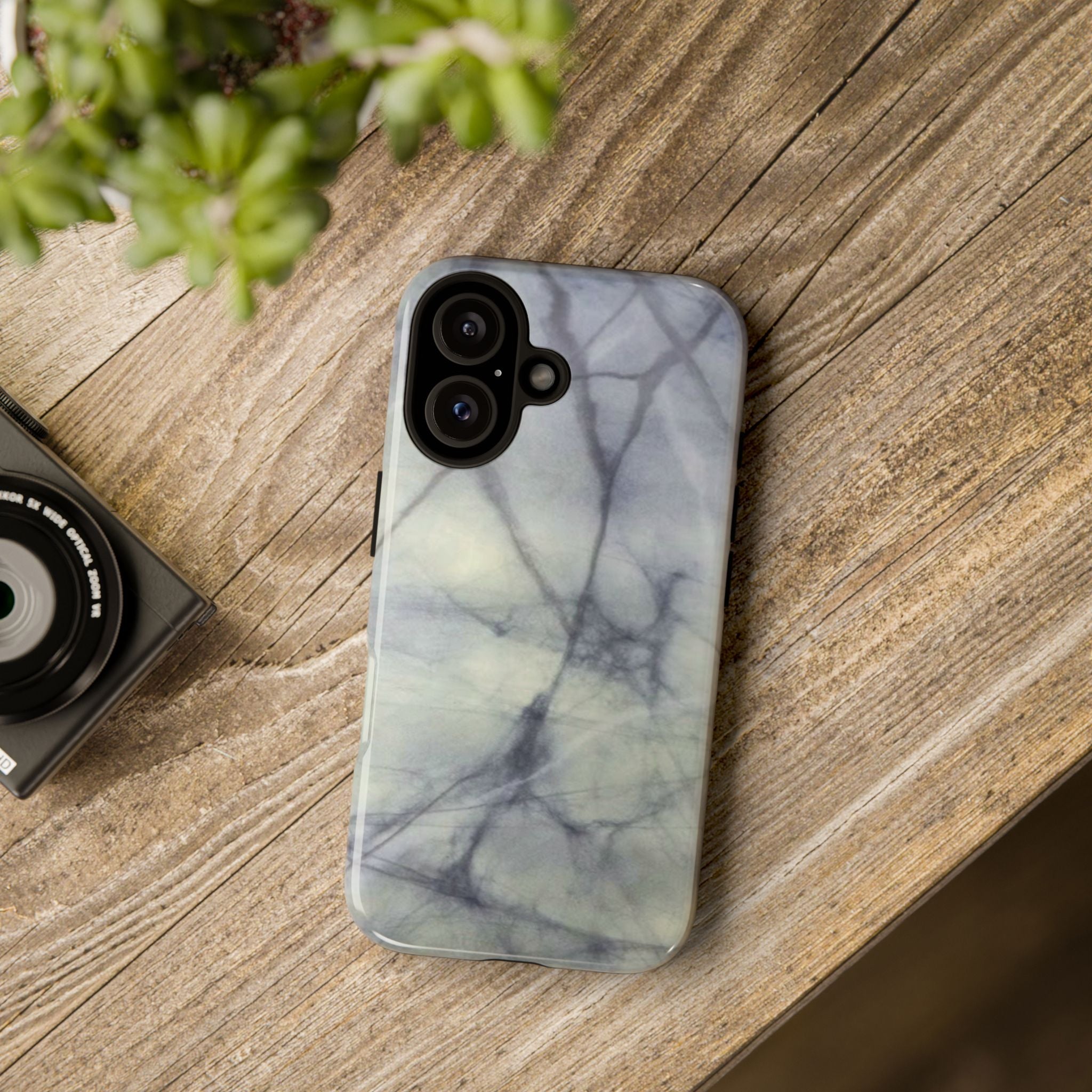 Phone Case, Eye-catching White Marble Look Tough Case by Studio Blitz