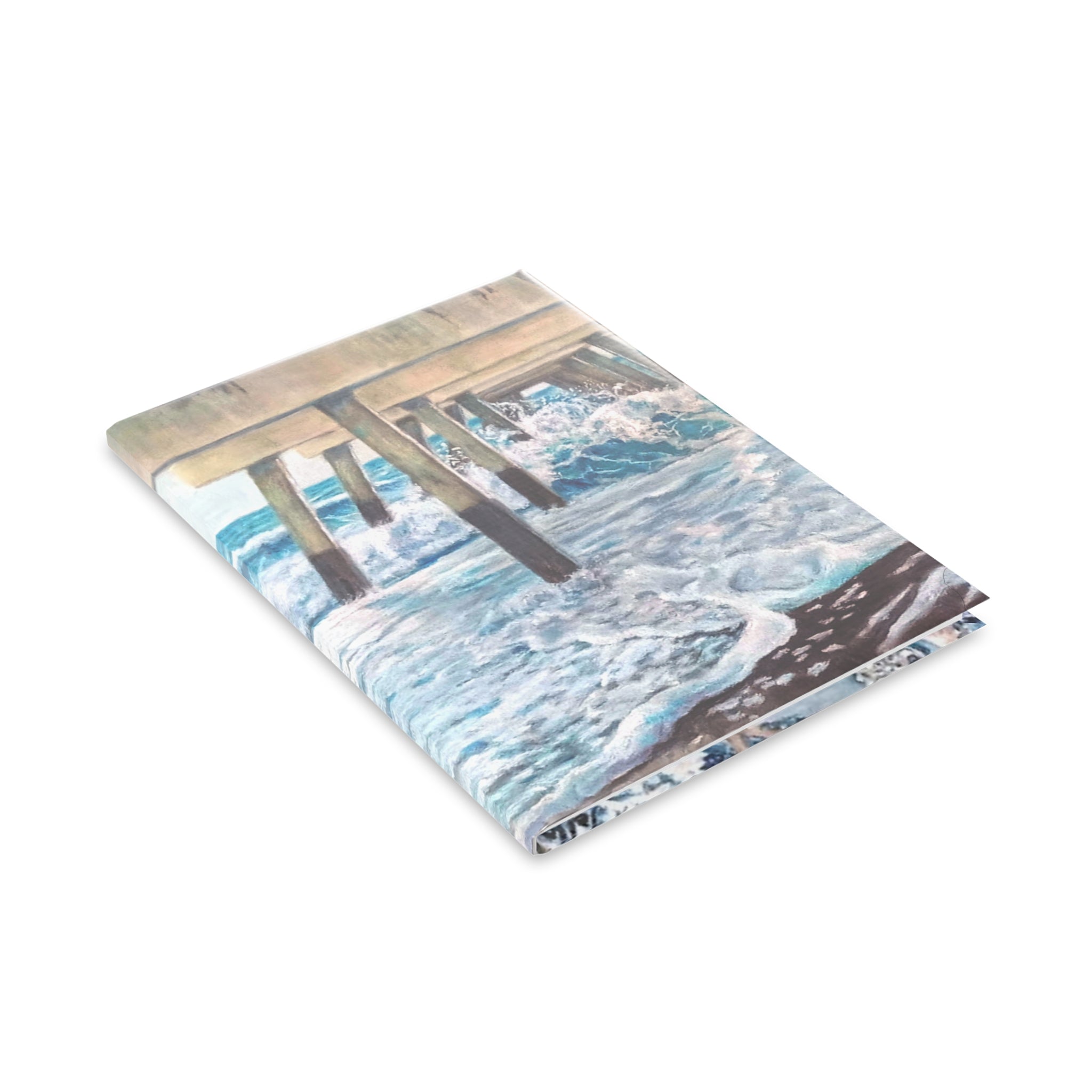 Stunning Ocean-Themed Hardcover Notebook painted by Studio Blitz