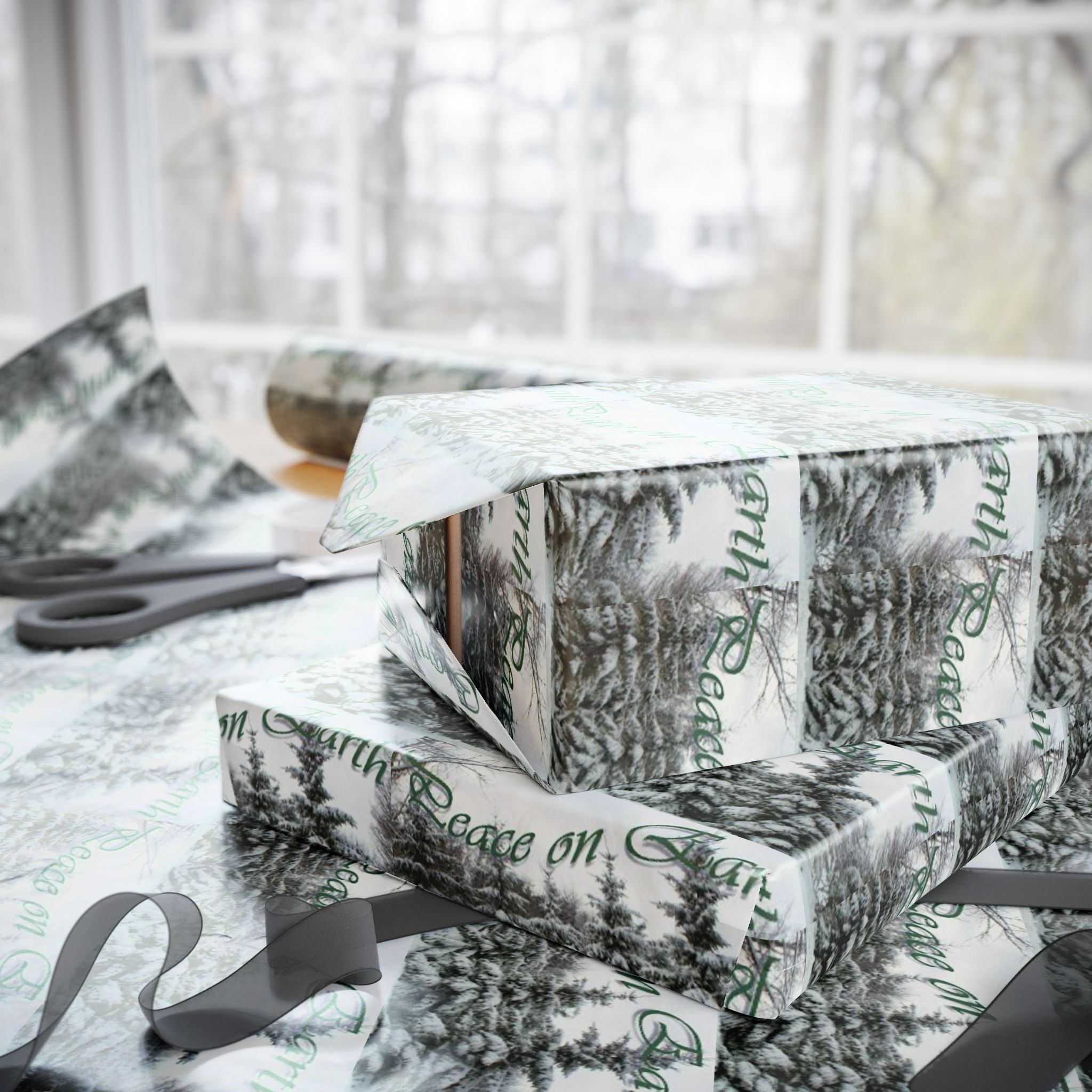 Elegant Holiday Gift Wrapping Paper by Studio Blitz