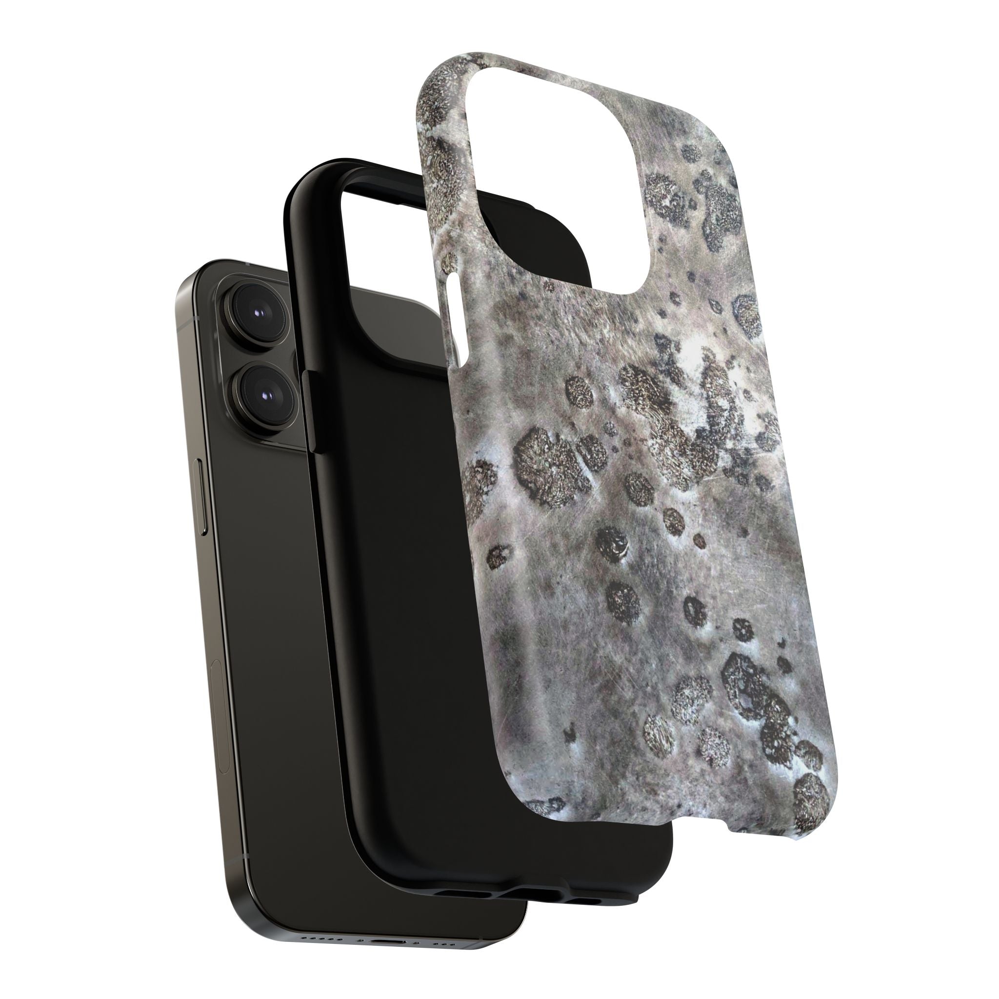 Tough Magnetic Phone Case with Moon Rock Art Design by Studio Blitz