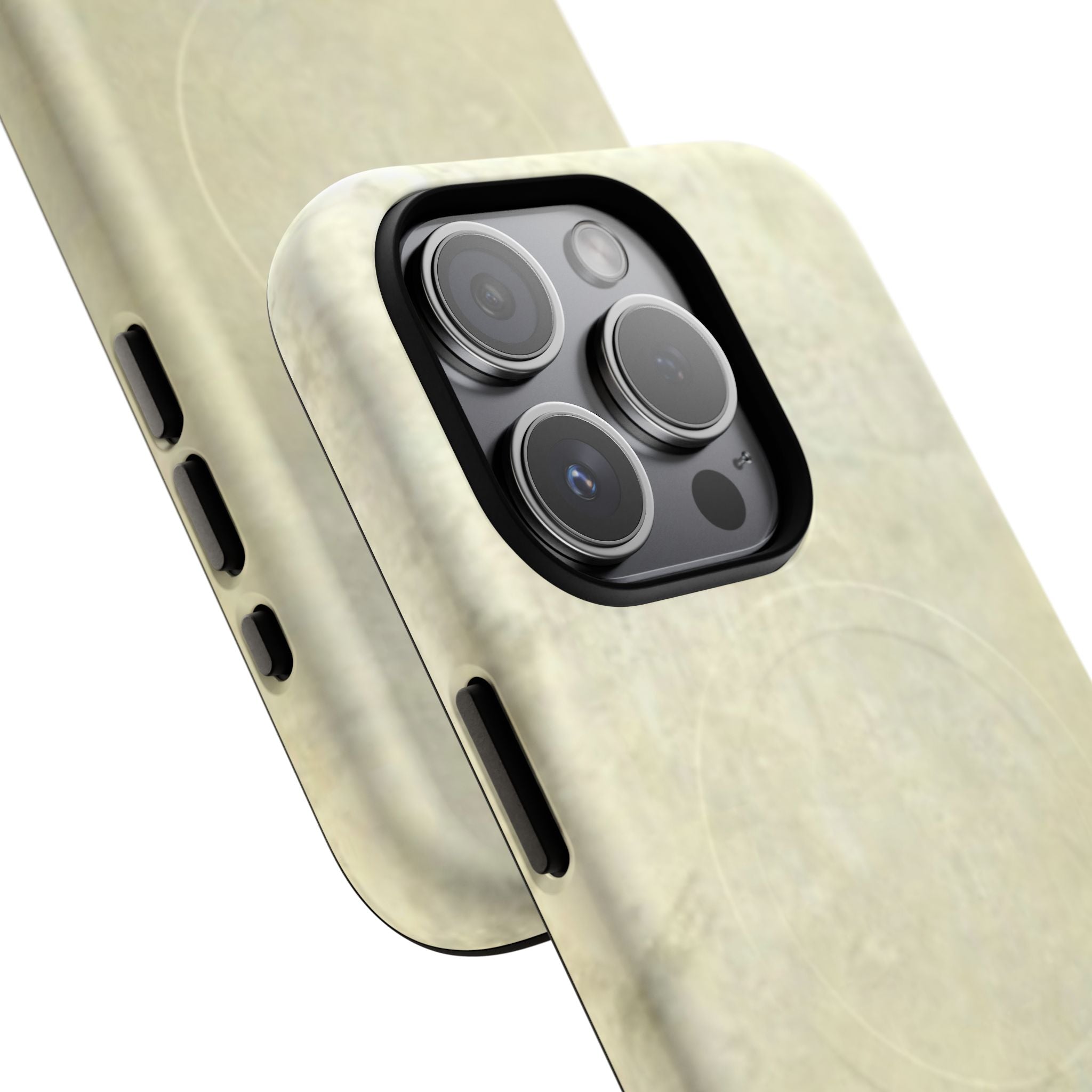 Durable Magnetic Phone Case with Stylish Unique Sleek Silver Art Design by Studio Blitz