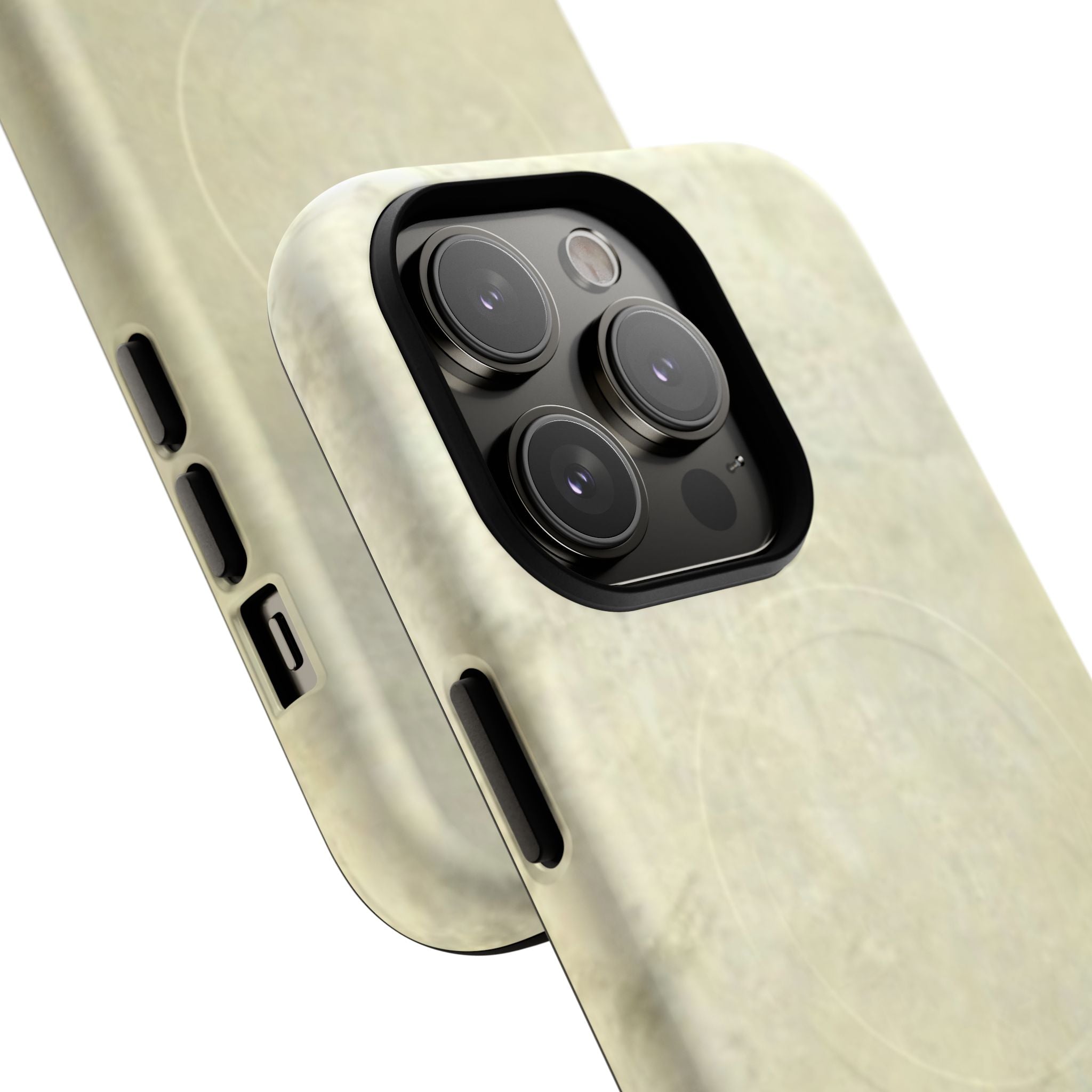 Durable Magnetic Phone Case with Stylish Unique Sleek Silver Art Design by Studio Blitz