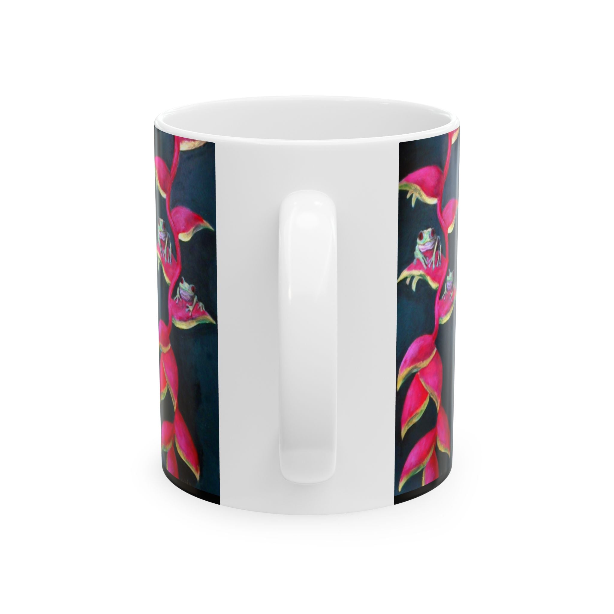 Mug - Tiny Jungle Frogs Everywhere Art Design by Studio Blitz