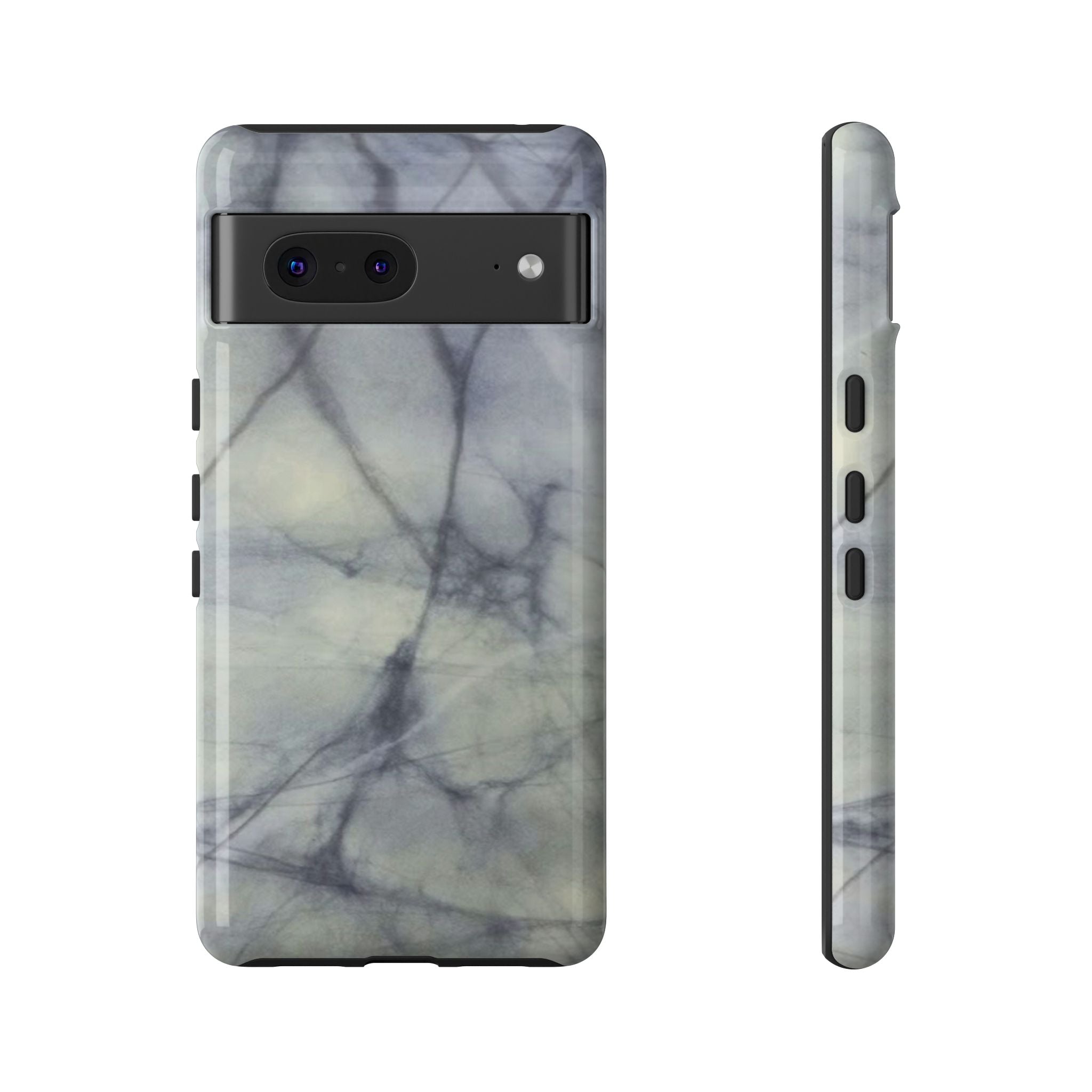 Phone Case, Eye-catching White Marble Look Tough Case by Studio Blitz