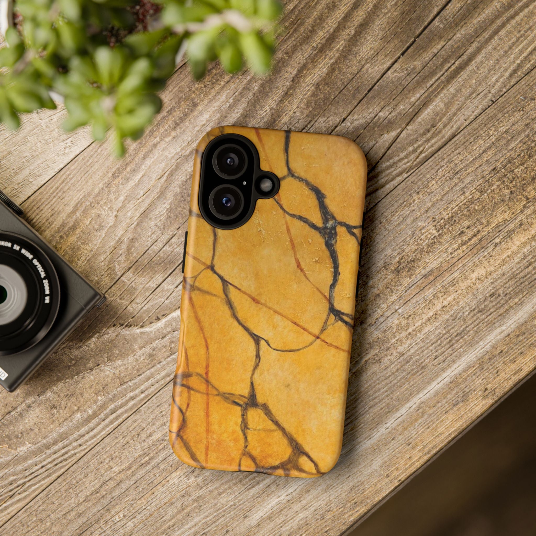 Sexy Gold Marbleized Phone Cases designed by Studio Blitz