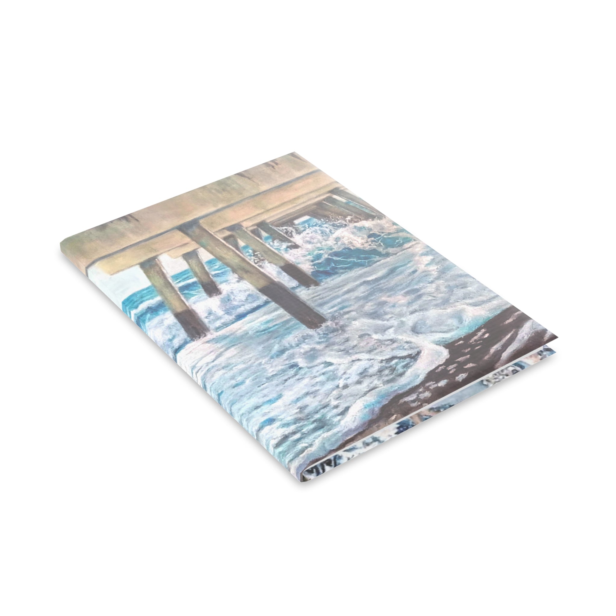 Stunning Ocean-Themed Hardcover Notebook painted by Studio Blitz