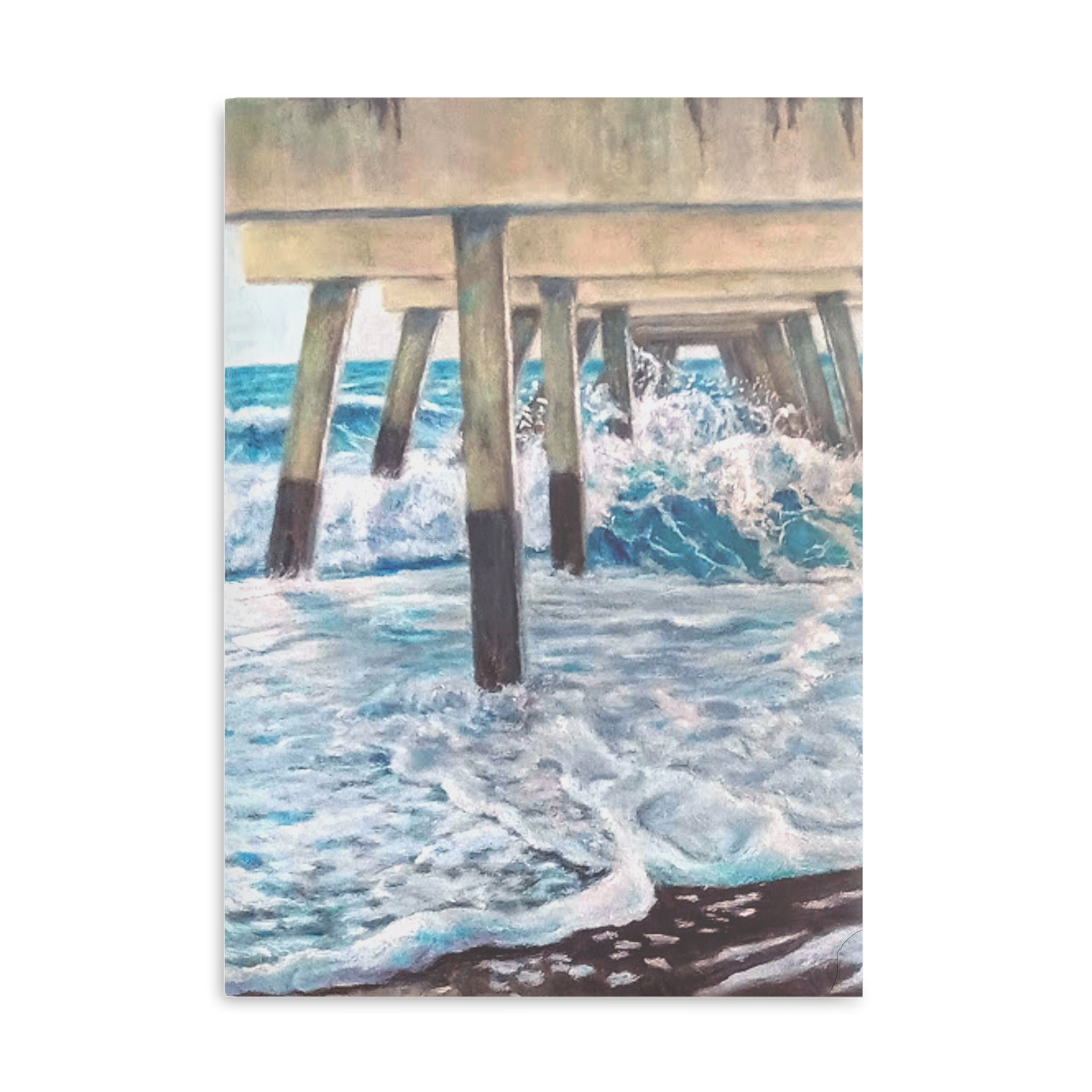 Stunning Ocean-Themed Hardcover Notebook painted by Studio Blitz