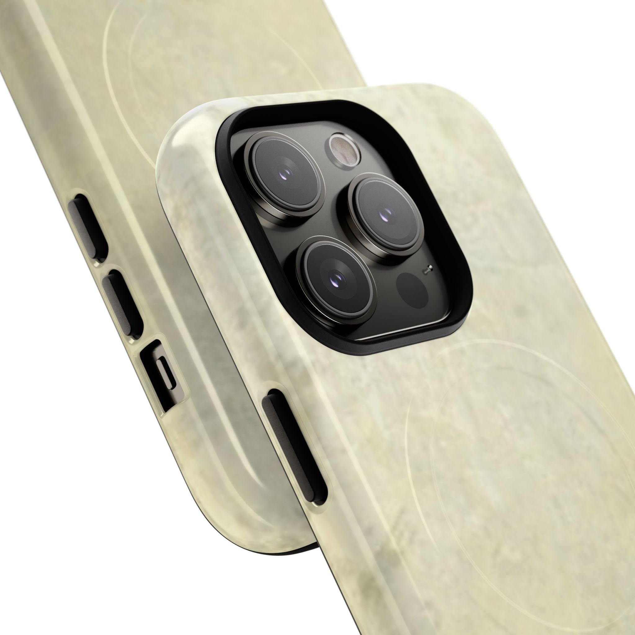 Durable Magnetic Phone Case with Stylish Unique Sleek Silver Art Design by Studio Blitz