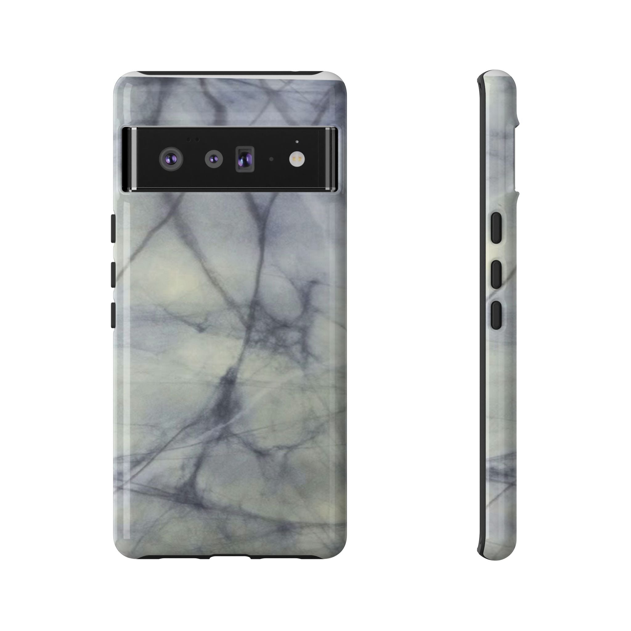 Phone Case, Eye-catching White Marble Look Tough Case by Studio Blitz