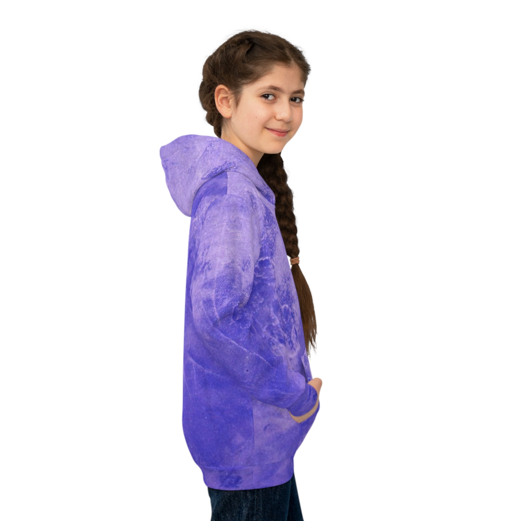 Blue Abstract Children's Hoodie by Studio Blitz
