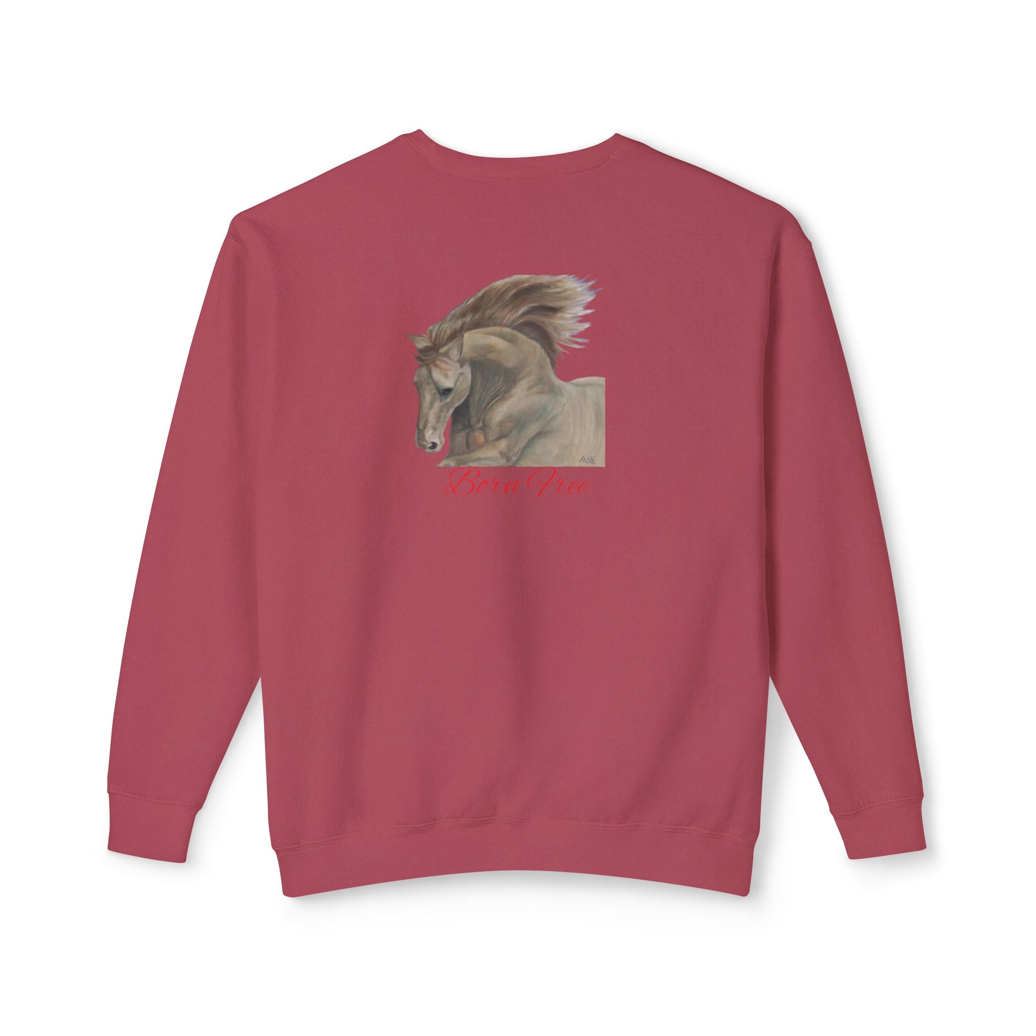 Horse Lovers Unisex Sweatshirt - Wild & Free Art Design by Studio Blitz