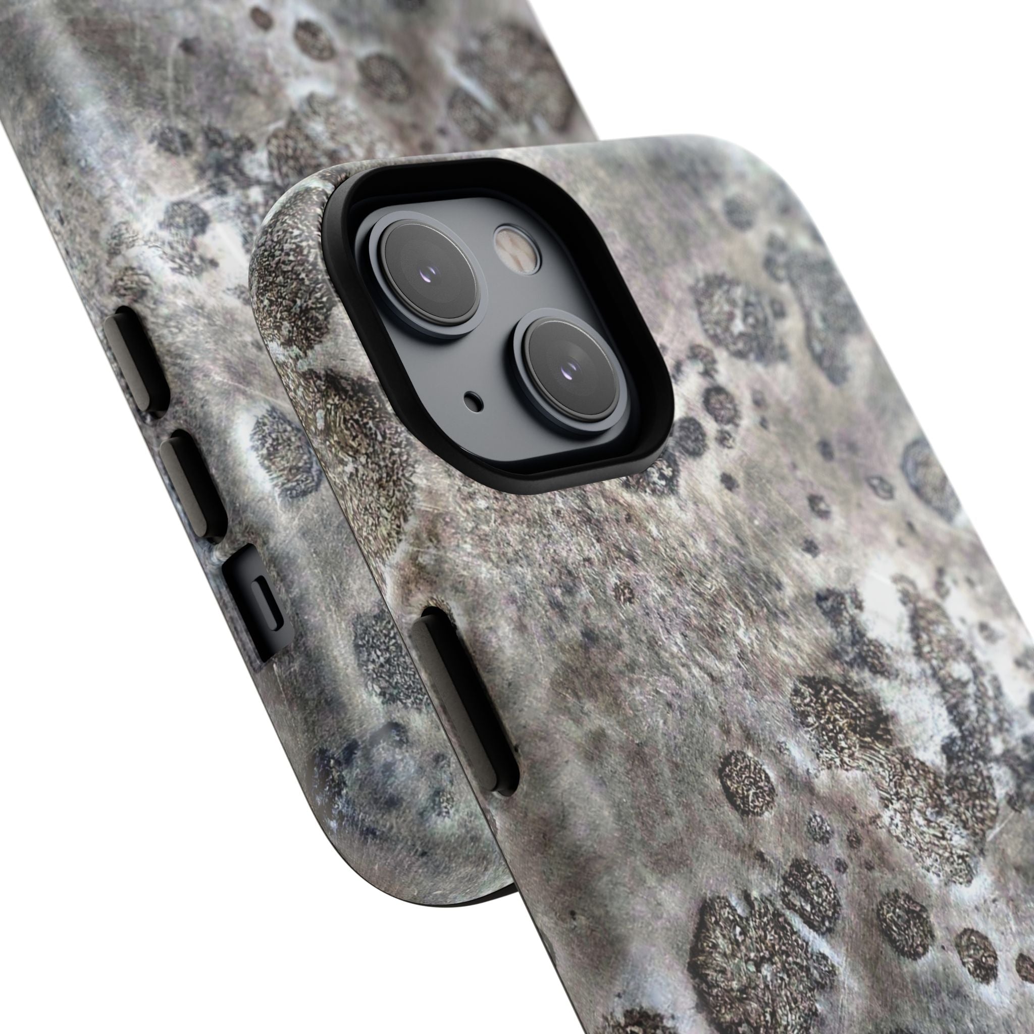 Tough Magnetic Phone Case with Moon Rock Art Design by Studio Blitz