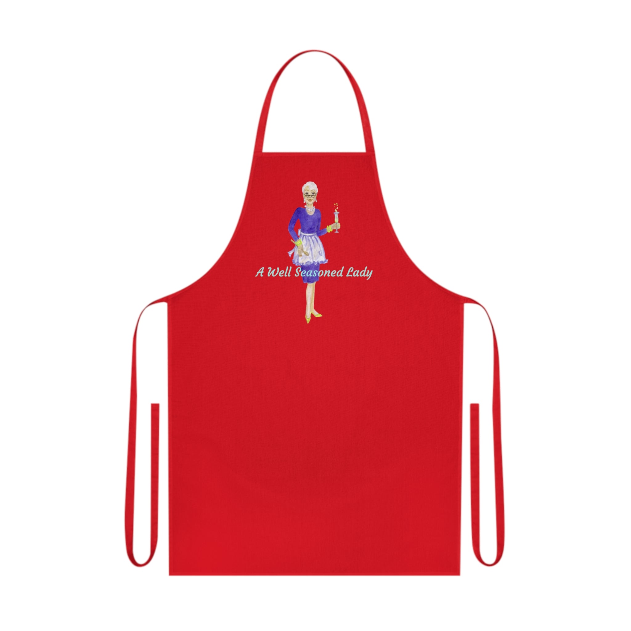 Cotton Apron - Chic Art Design by Studio Blitz for 'A Well Seasoned Lady'