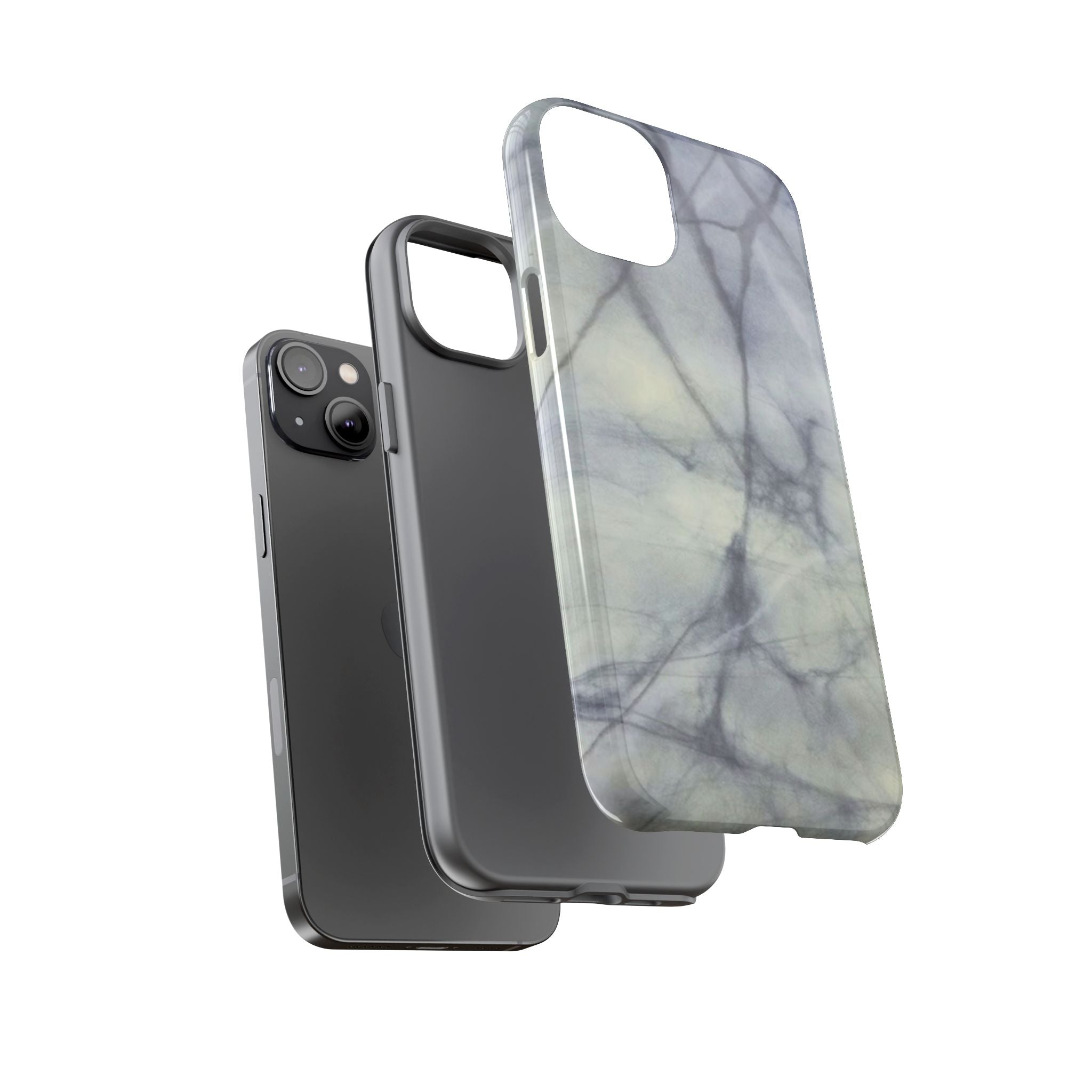 Phone Case, Eye-catching White Marble Look Tough Case by Studio Blitz