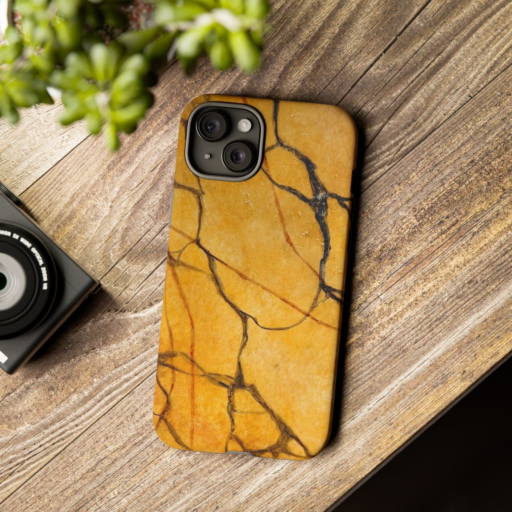 Sexy Gold Marbleized Phone Cases designed by Studio Blitz