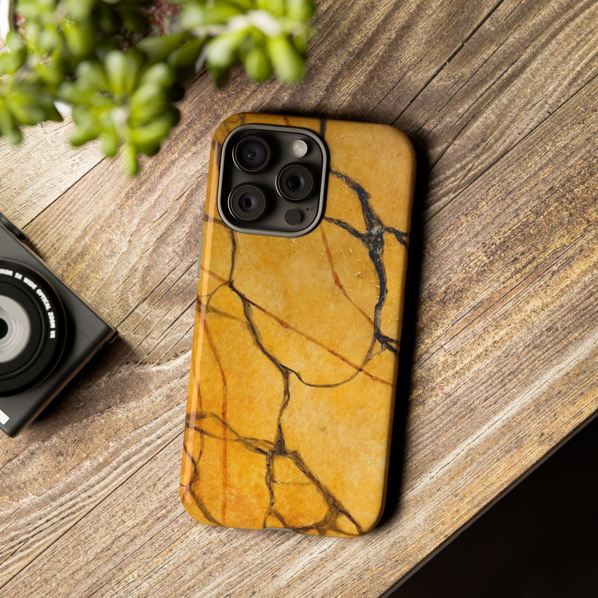 Sexy Gold Marbleized Phone Cases designed by Studio Blitz