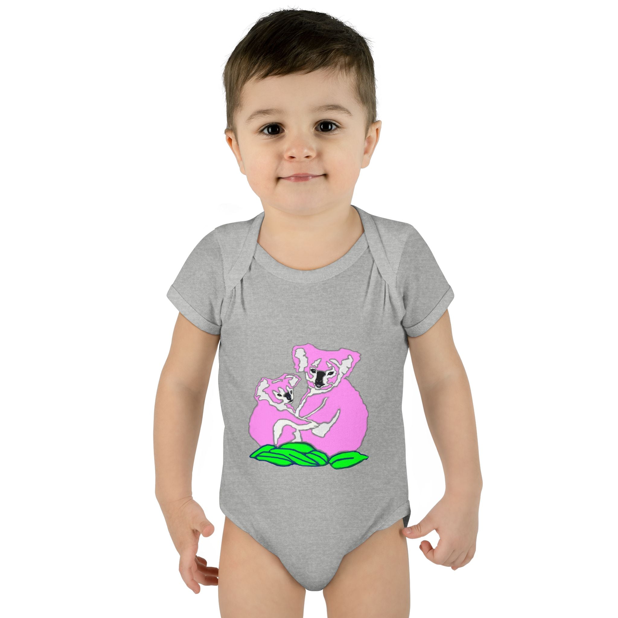 So Cute Pink Koalas designed by Studio Blitz Infant to 24 Mo. Bodysuit
