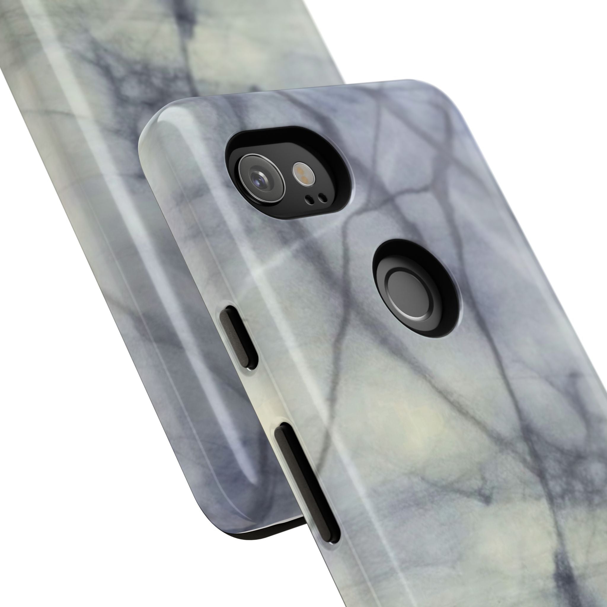 Phone Case, Eye-catching White Marble Look Tough Case by Studio Blitz