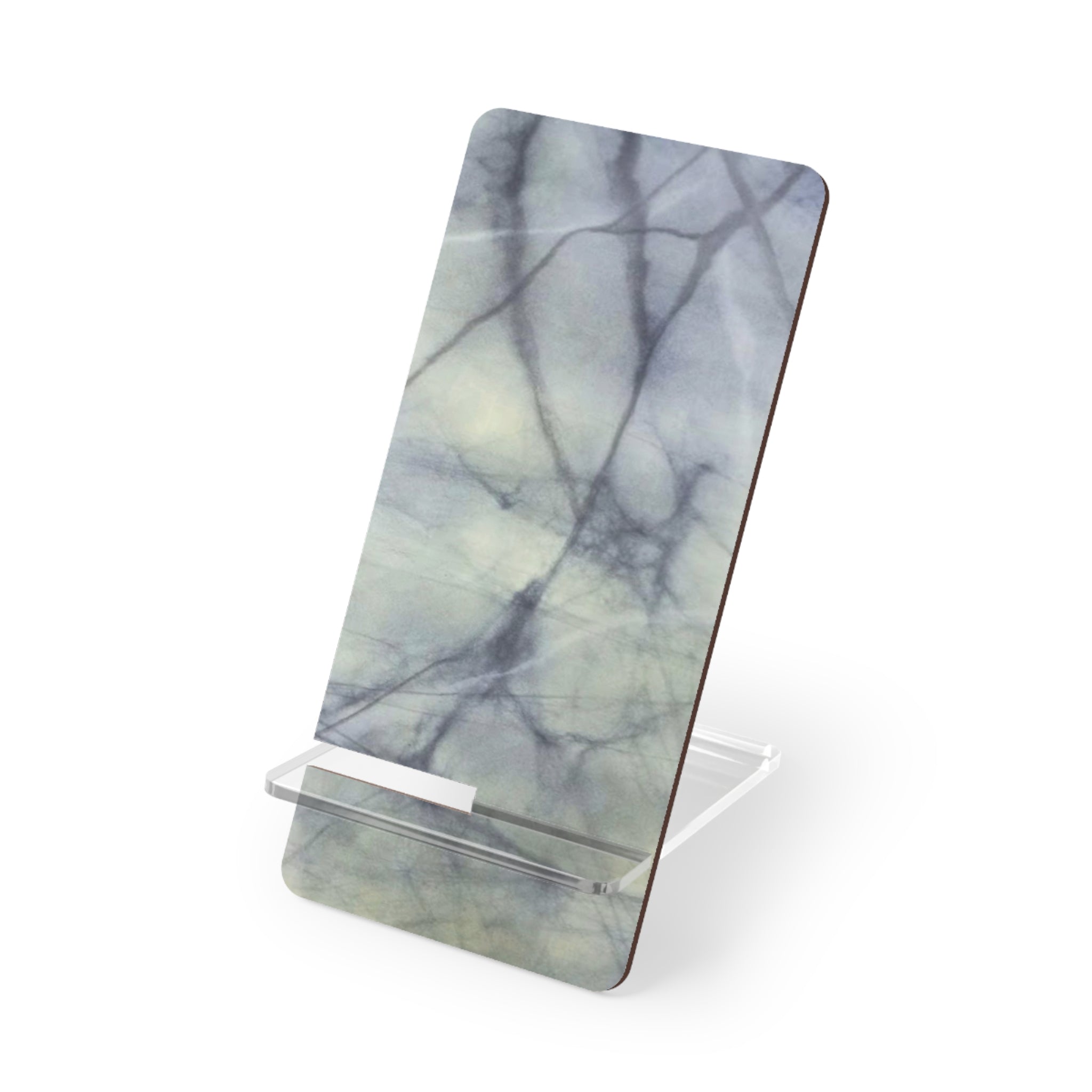 White Marble Design Phone Stand