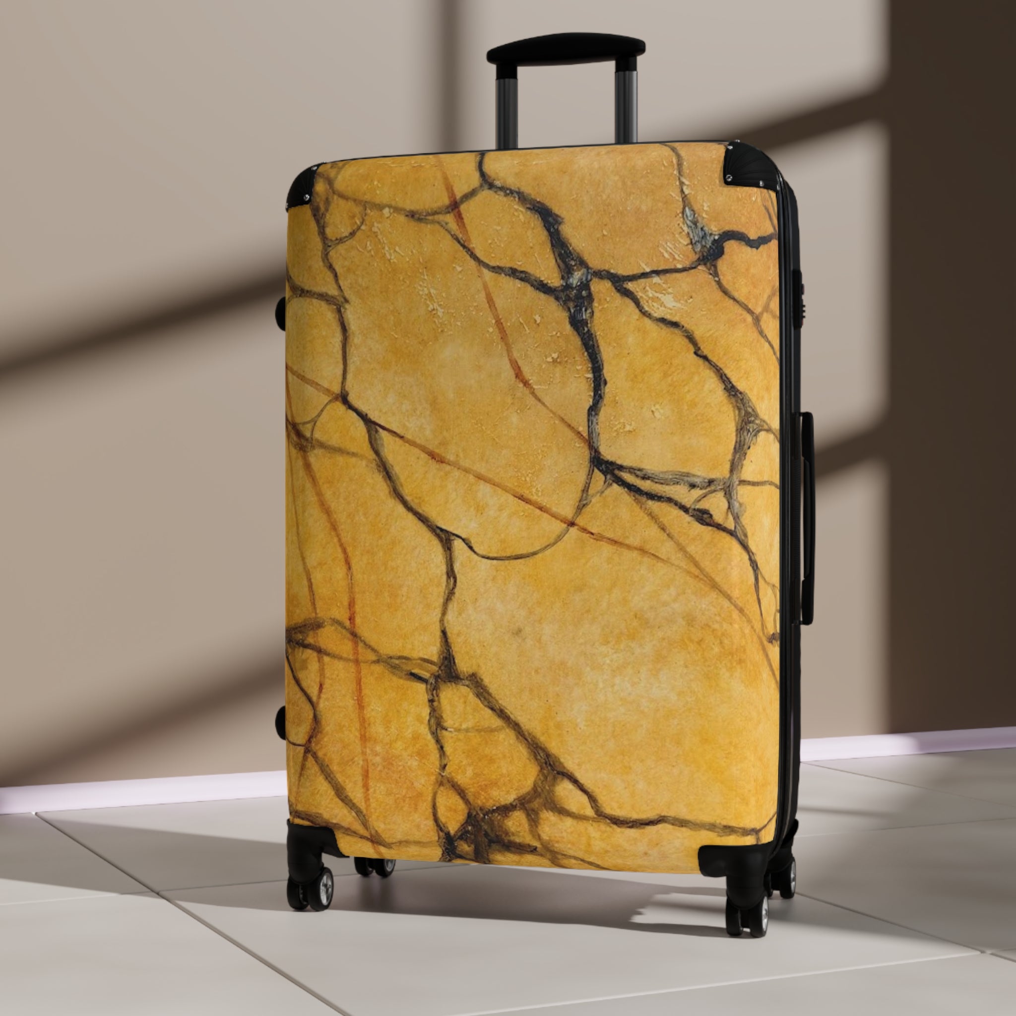 Chic Marble Pattern Suitcase Designed by Studio Blitz - Stylish Luggage for Travel