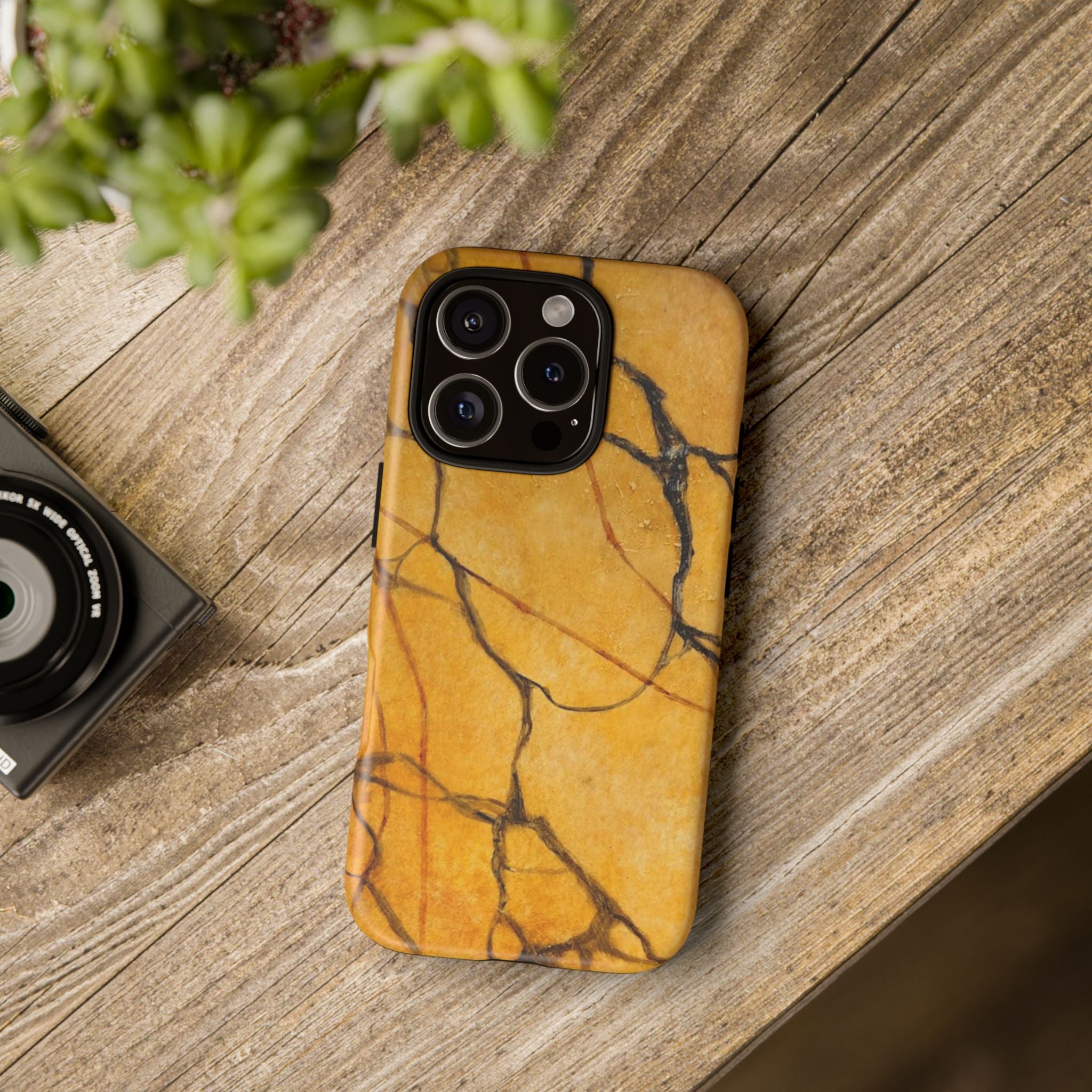 Sexy Gold Marbleized Phone Cases designed by Studio Blitz