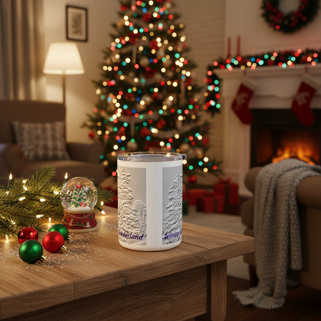10 oz Mug with winter scene design and 'Winter Wonderland' text on a white background