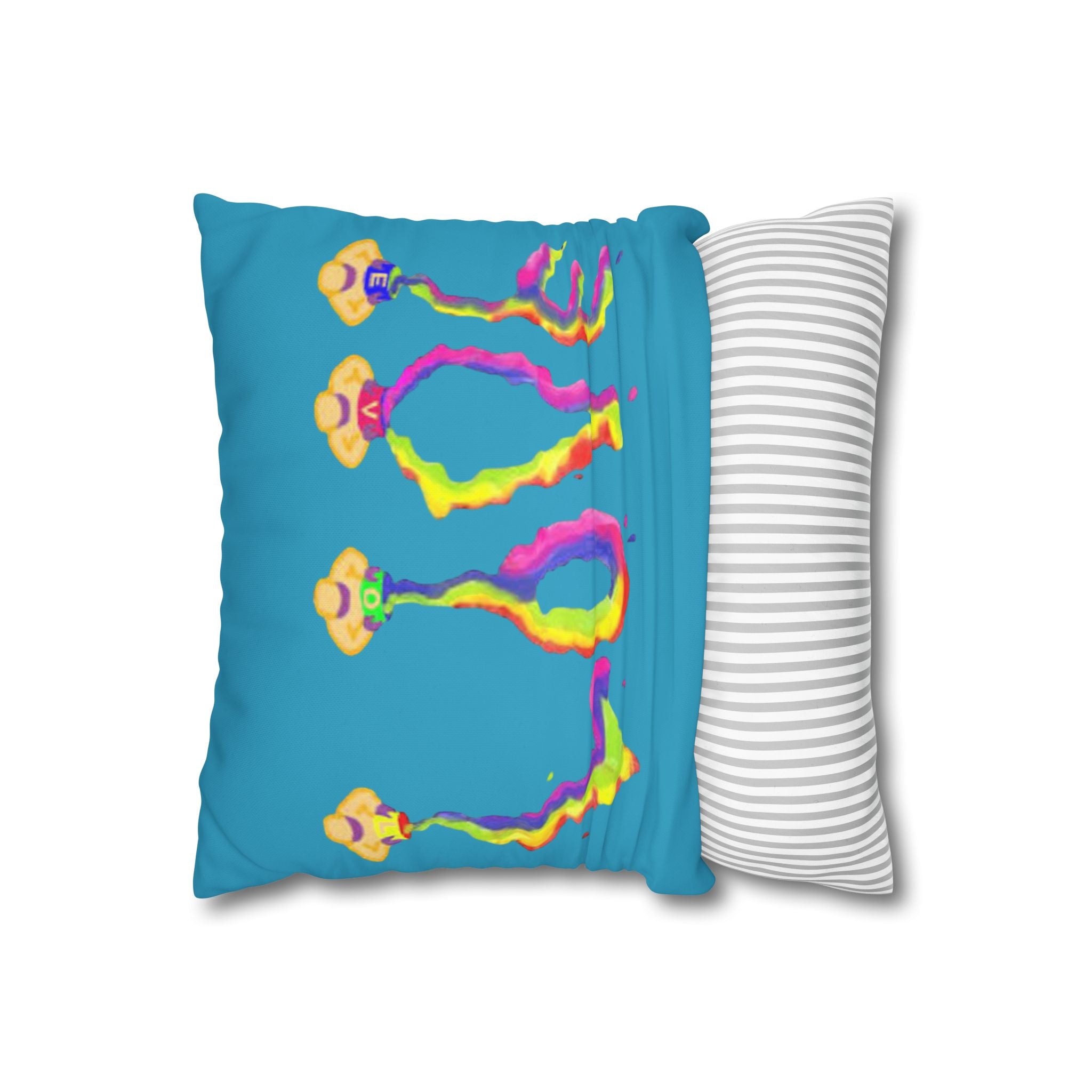 Brilliant Square Pillowcase Love Design by Studio Blitz