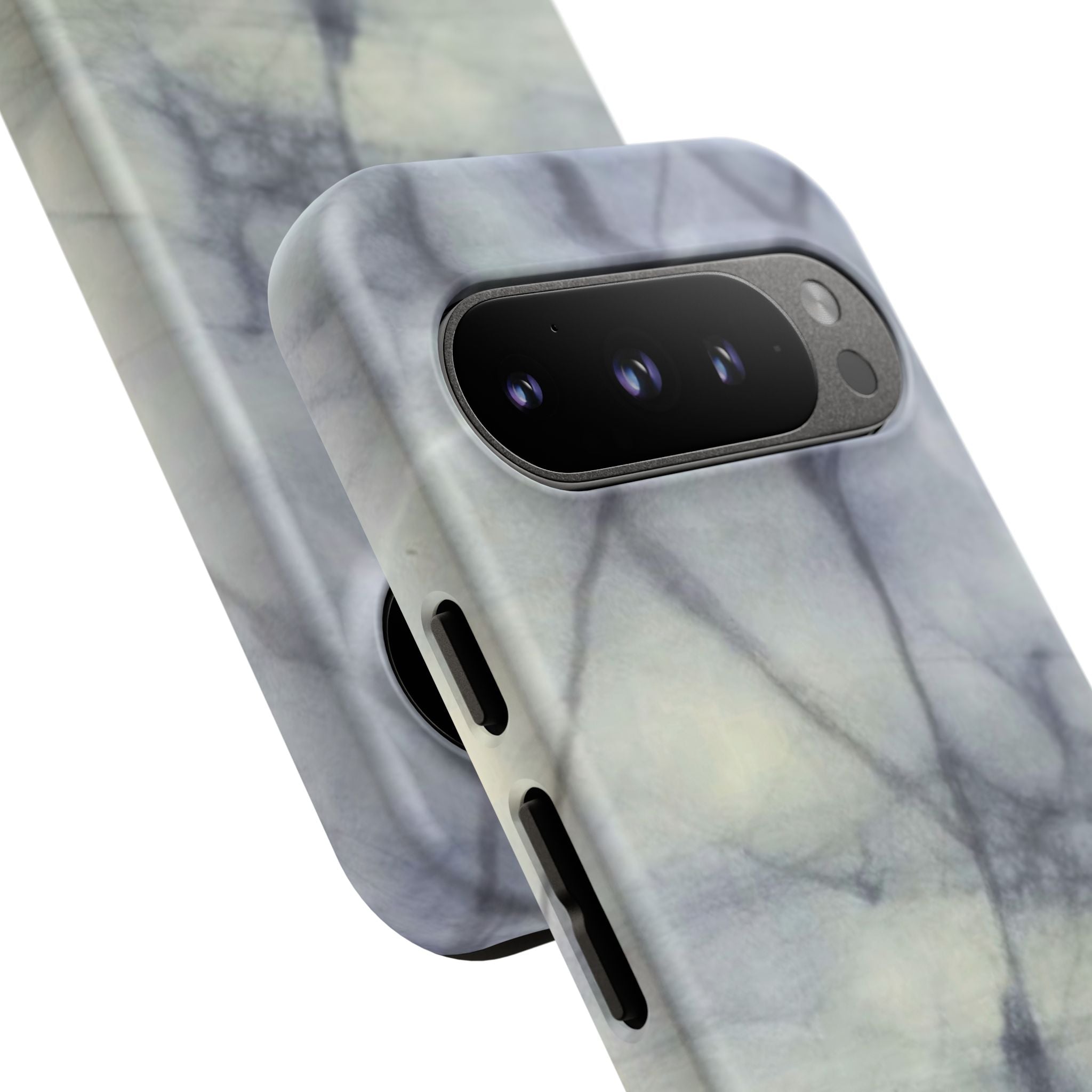 Phone Case, Eye-catching White Marble Look Tough Case by Studio Blitz