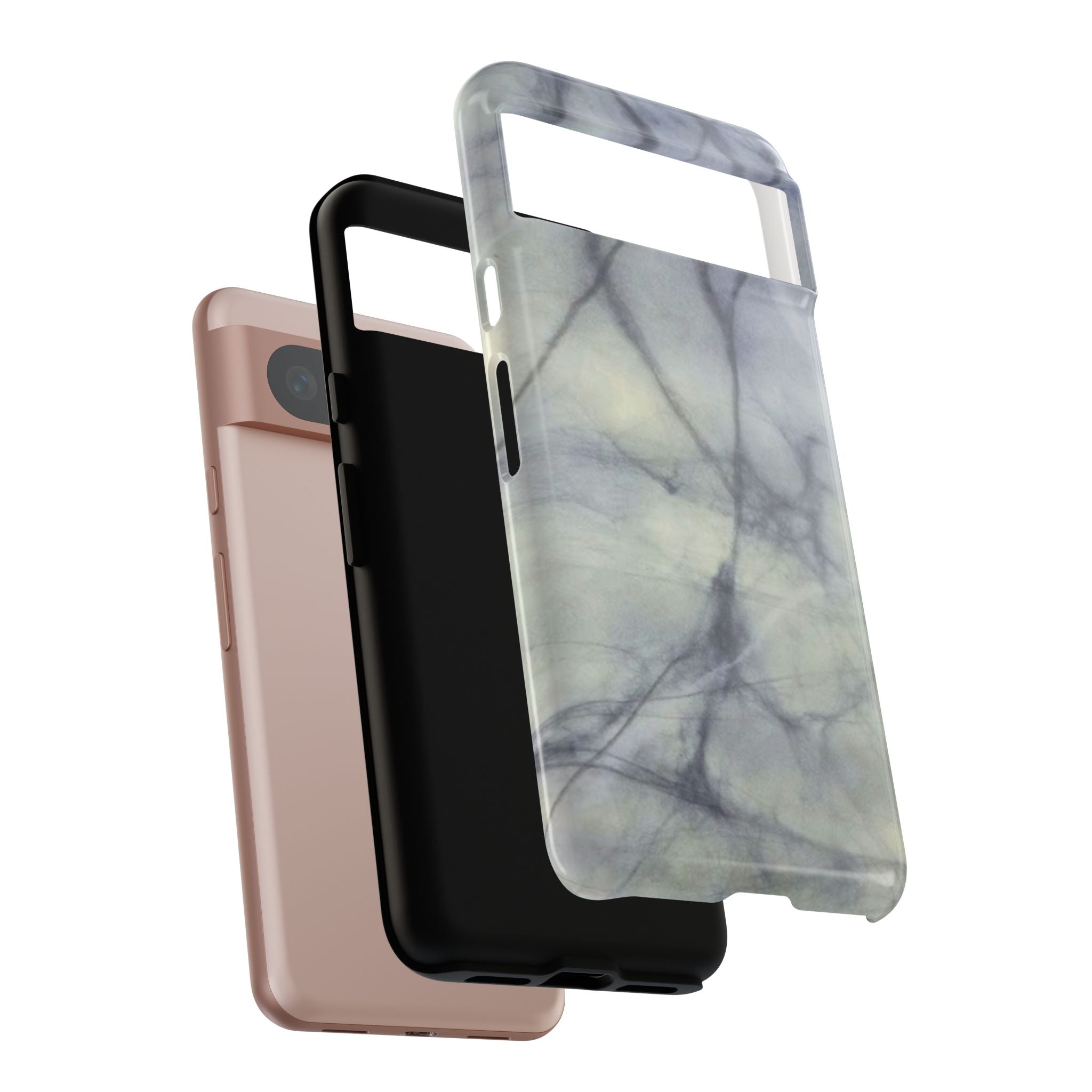Phone Case, Eye-catching White Marble Look Tough Case by Studio Blitz