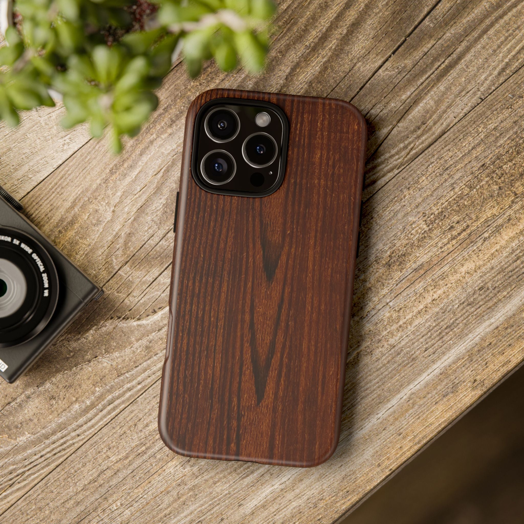 Tough Phone Case in Wooden Design by Studio Blitz