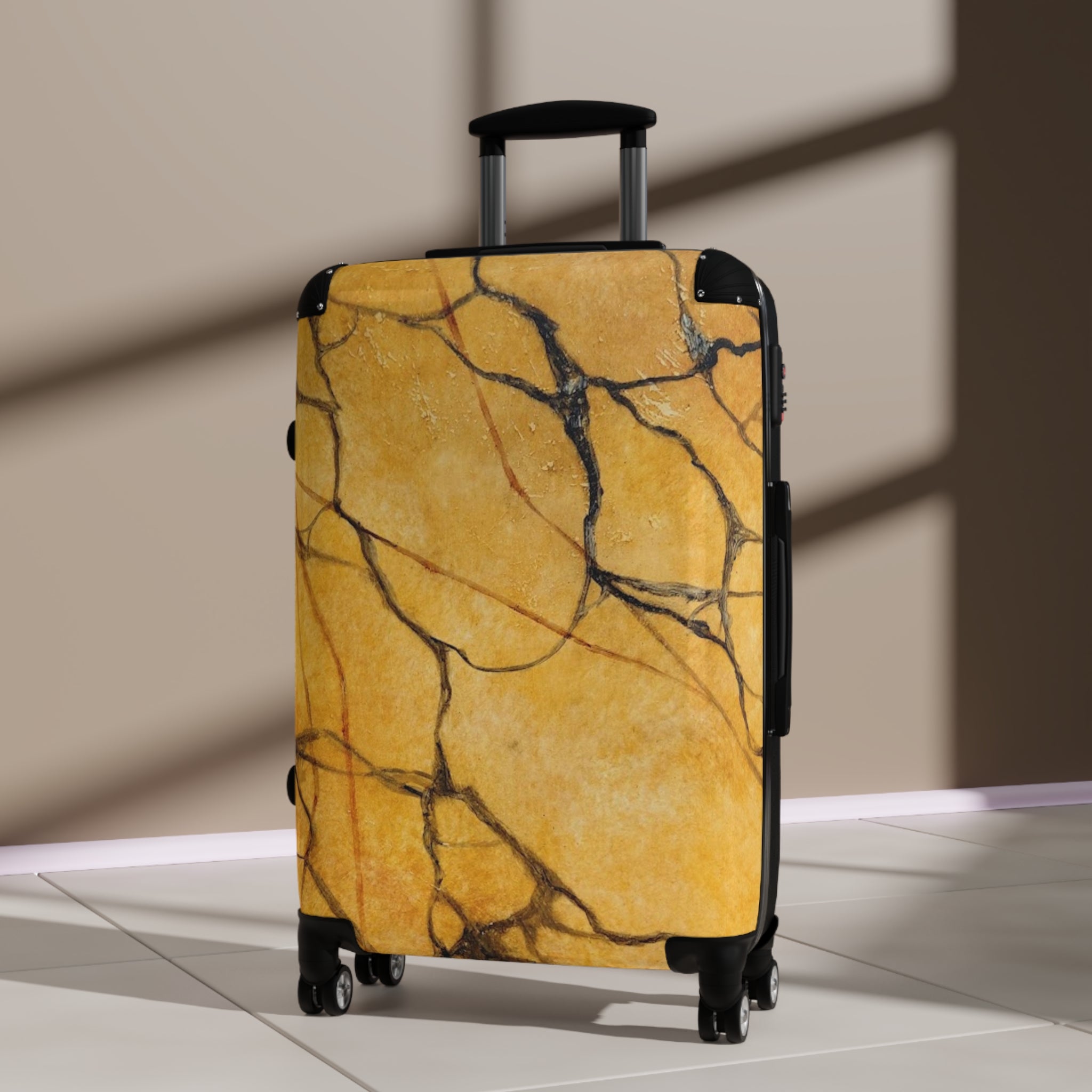 Chic Marble Pattern Suitcase Designed by Studio Blitz - Stylish Luggage for Travel