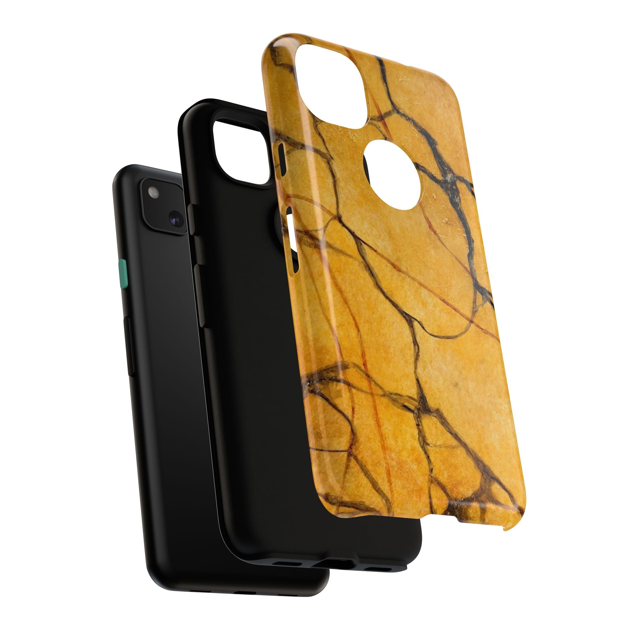Sexy Gold Marbleized Phone Cases designed by Studio Blitz