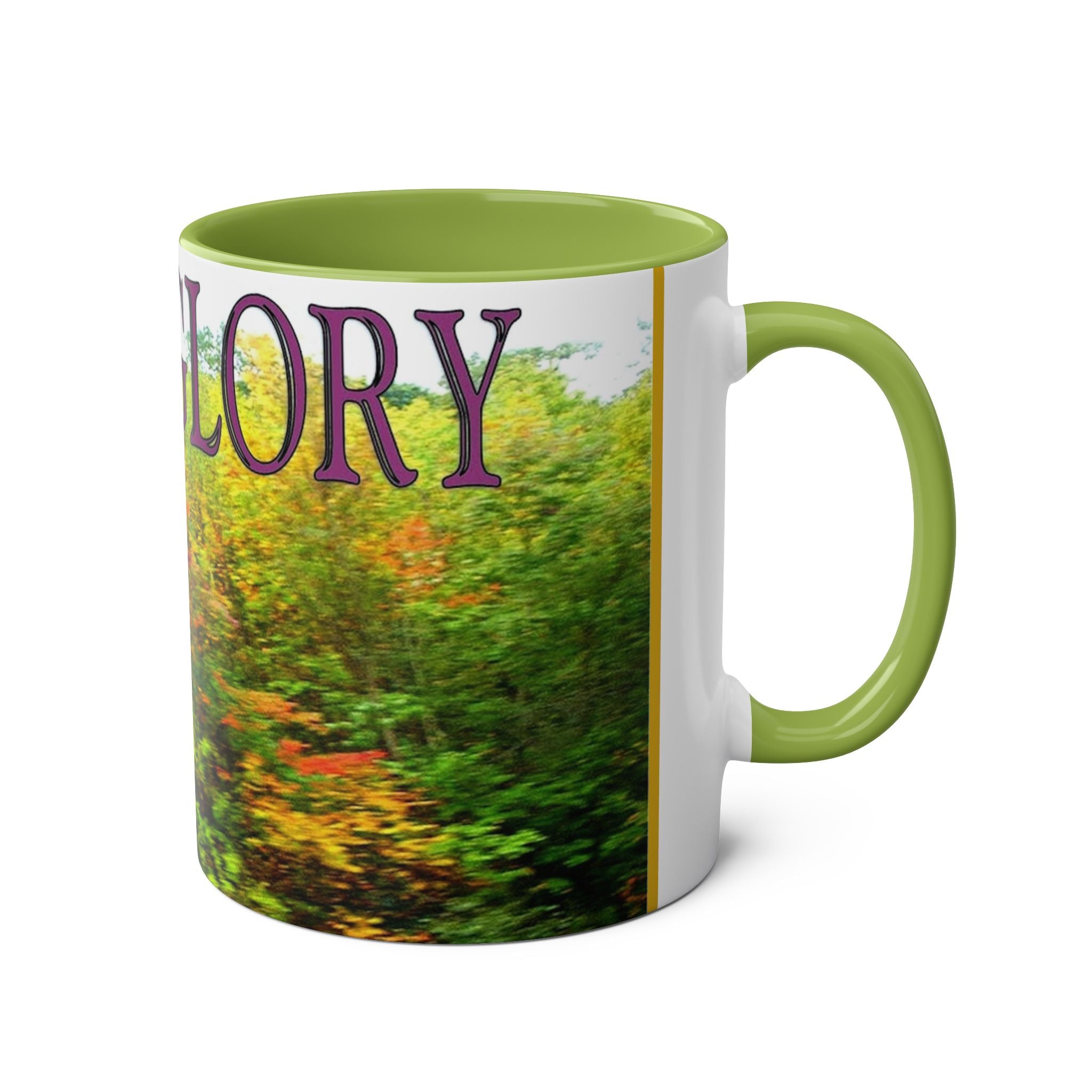Autumn Vibes Two-Tone Coffee Mug, 11oz - Studio Blitz Design